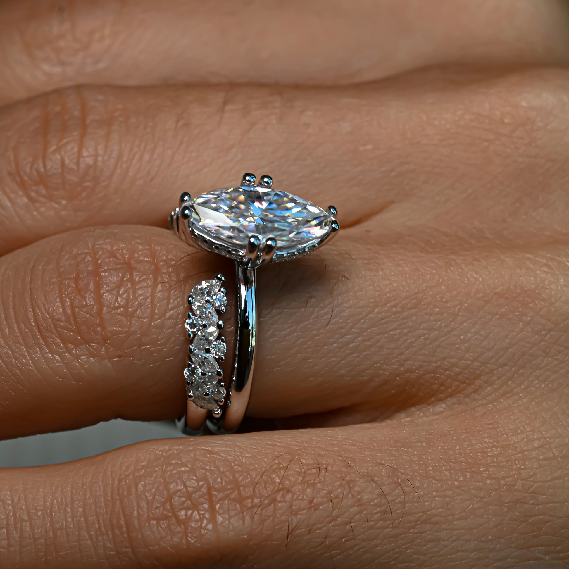 GRACE Moissanite Ring 3ct set