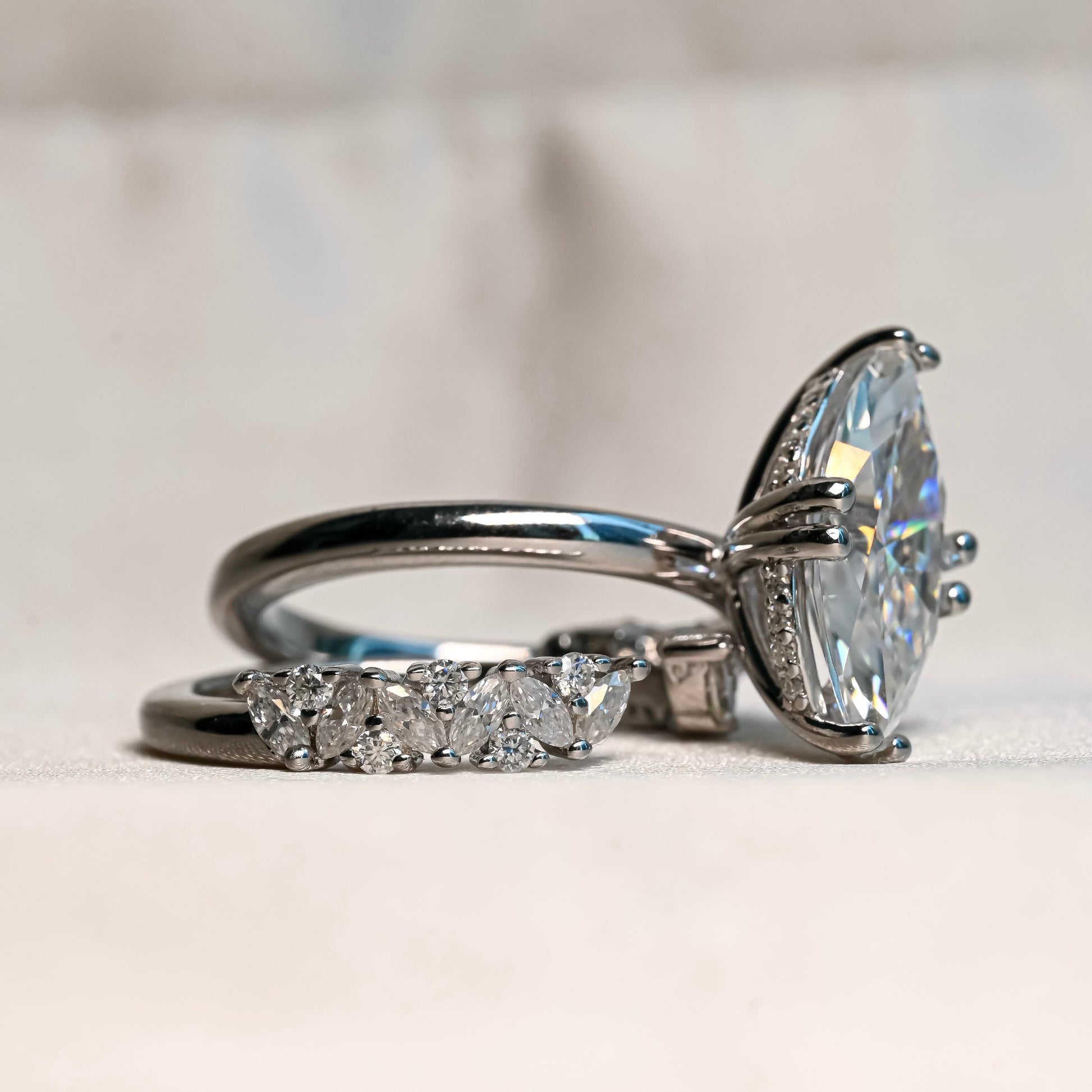 GRACE Moissanite Ring 3ct set