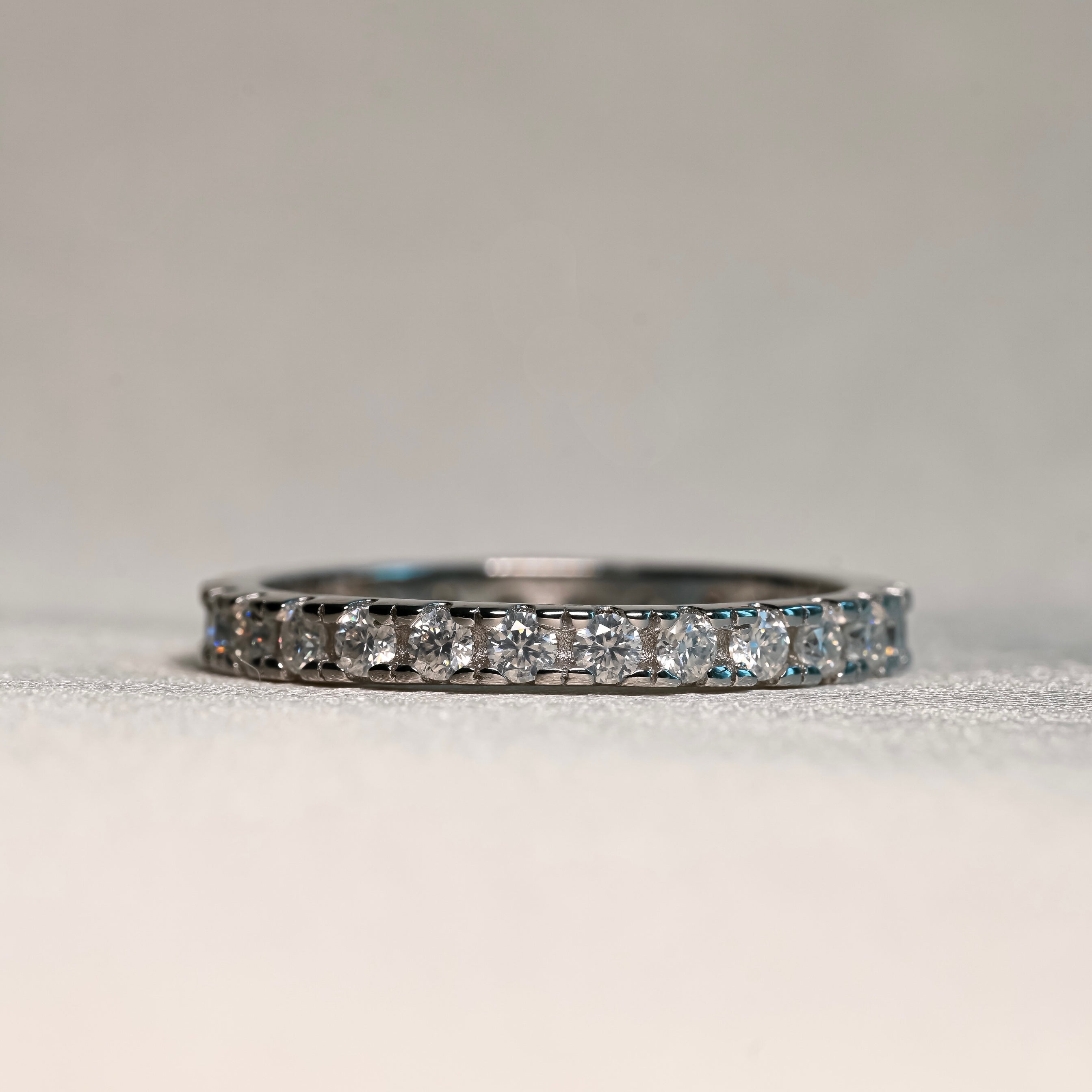CRISTINA Moissanite Eternity Band 0.045ct (Full Stones 2.3mm)