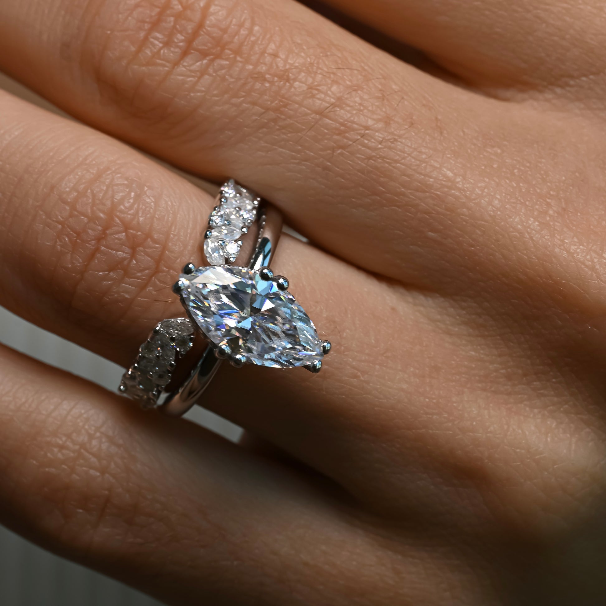 GRACE Moissanite Ring 3ct set