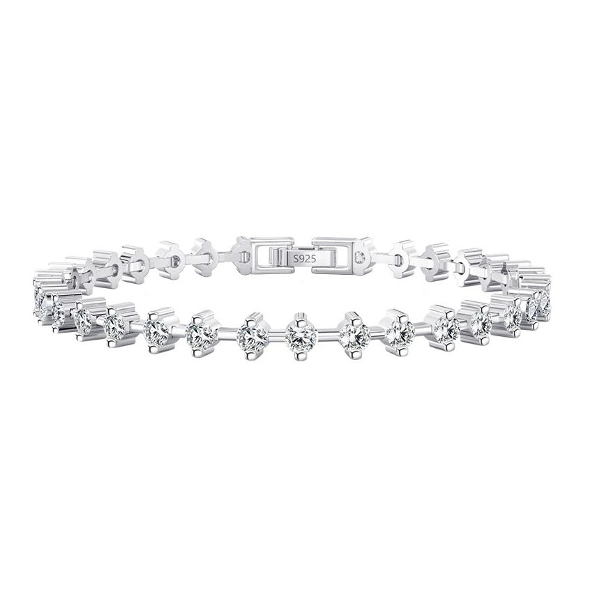 KAMILA Bracelet | 3mm width - 6.5 inches length | Zirconia (Casting)