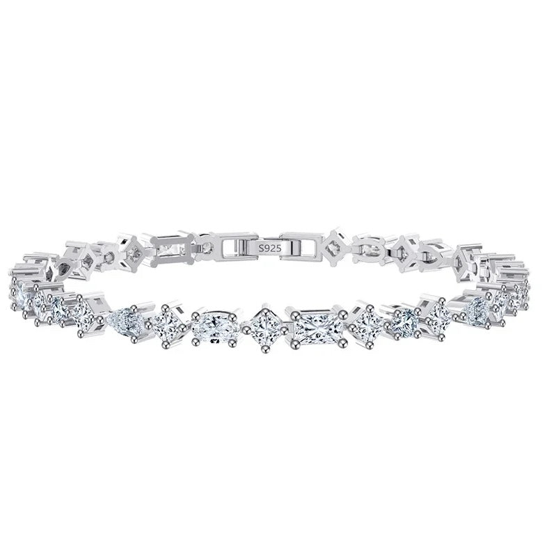 TEODORA Bracelet | 3mm width - 6.5 inches length | Zirconia (Casting)