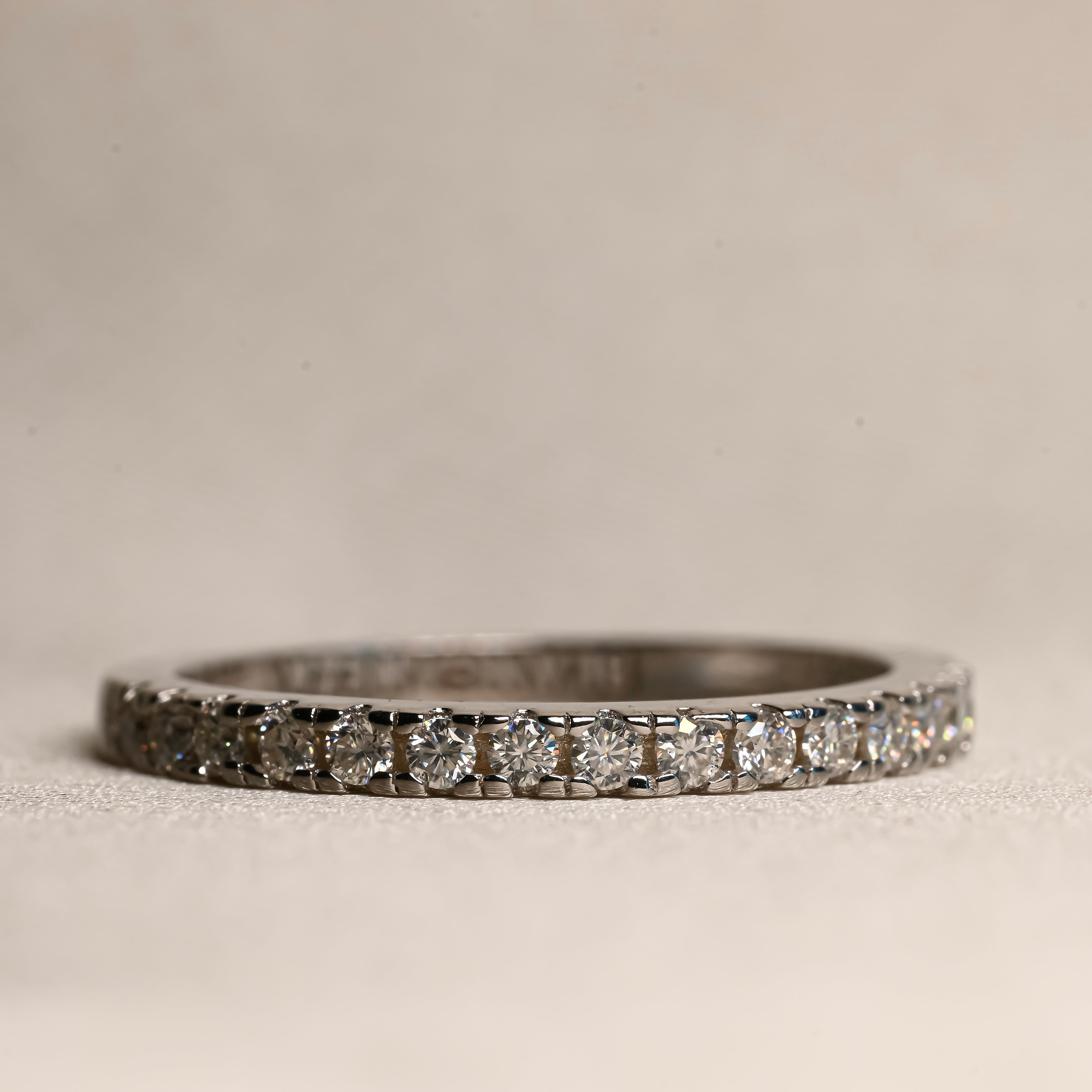 SKY Moissanite  Band 0.015ct (Half stones 1.5mm) | Moissanite