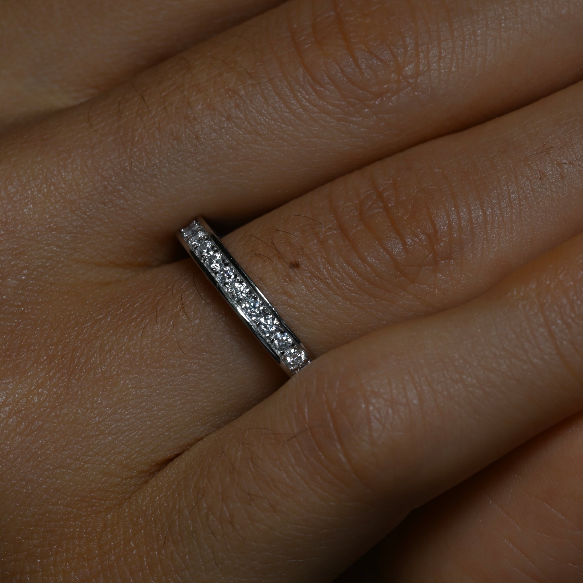 JADE Moissanite Eternity Band 0.025 ct (Full stones 1.8mm)