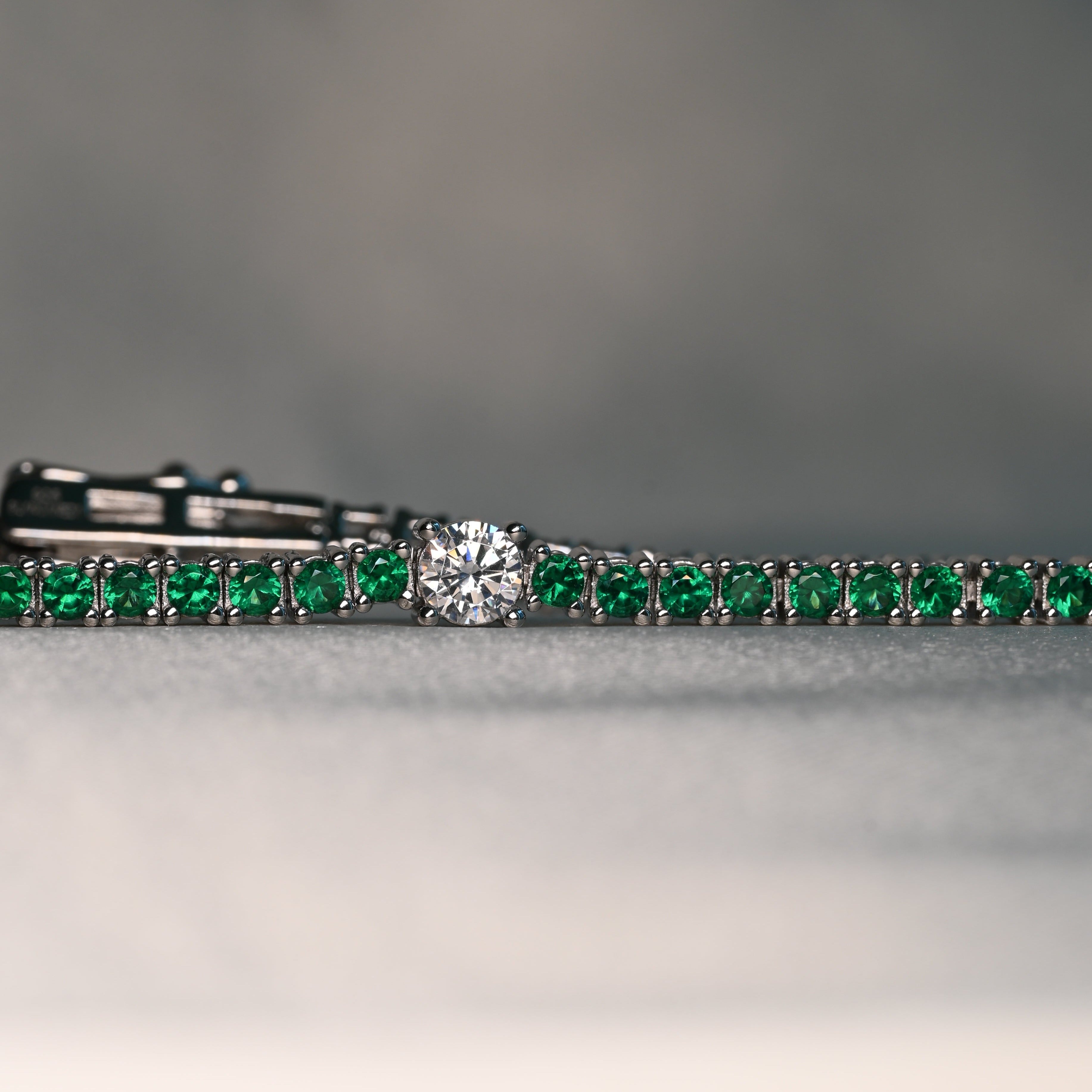 RUFI Bracelet 2mm width - 7 inches size | Zirconia