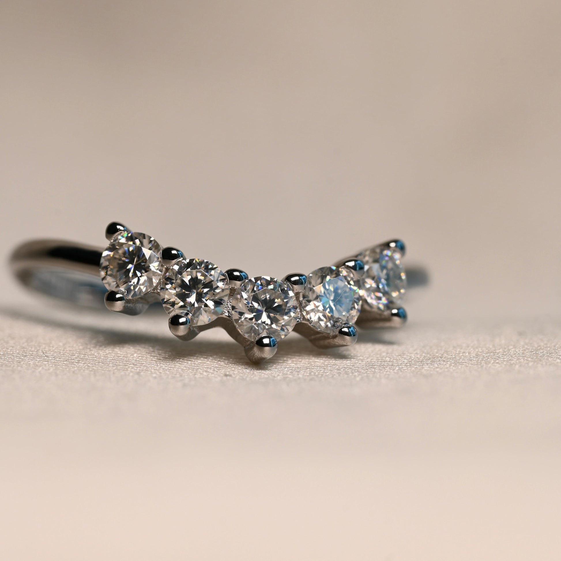 MARVIE Moissanite Ring 0.1ct (3mm)