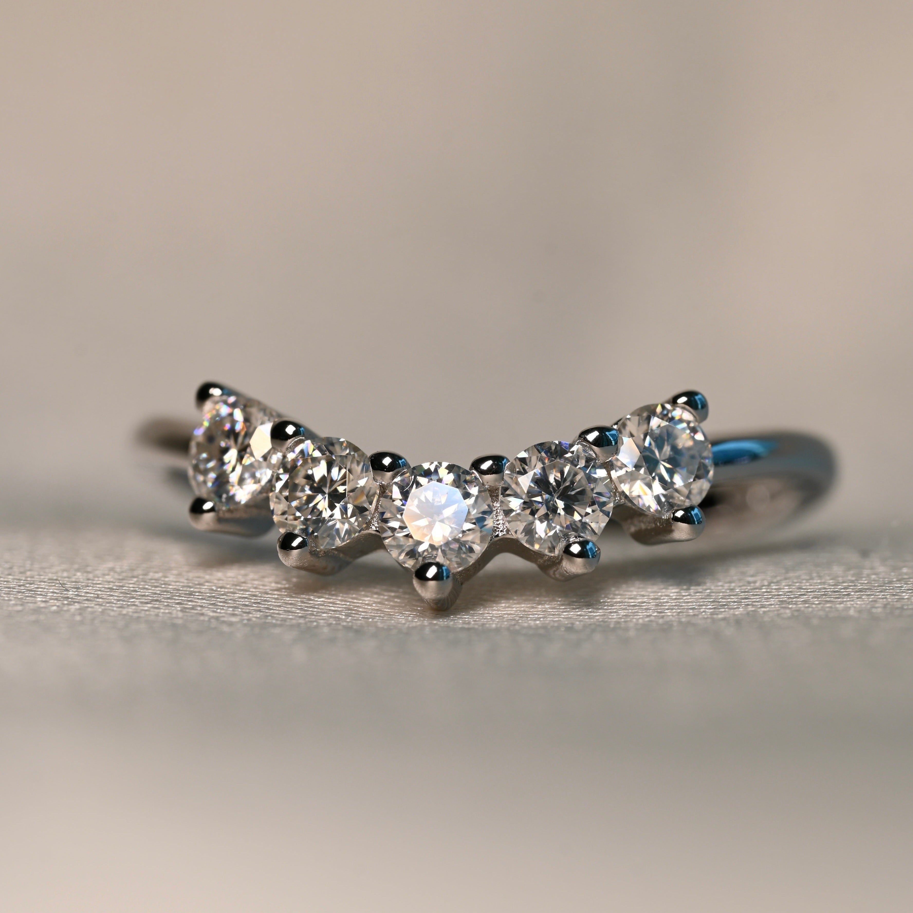 MARVIE Moissanite Ring 0.1ct (3mm)