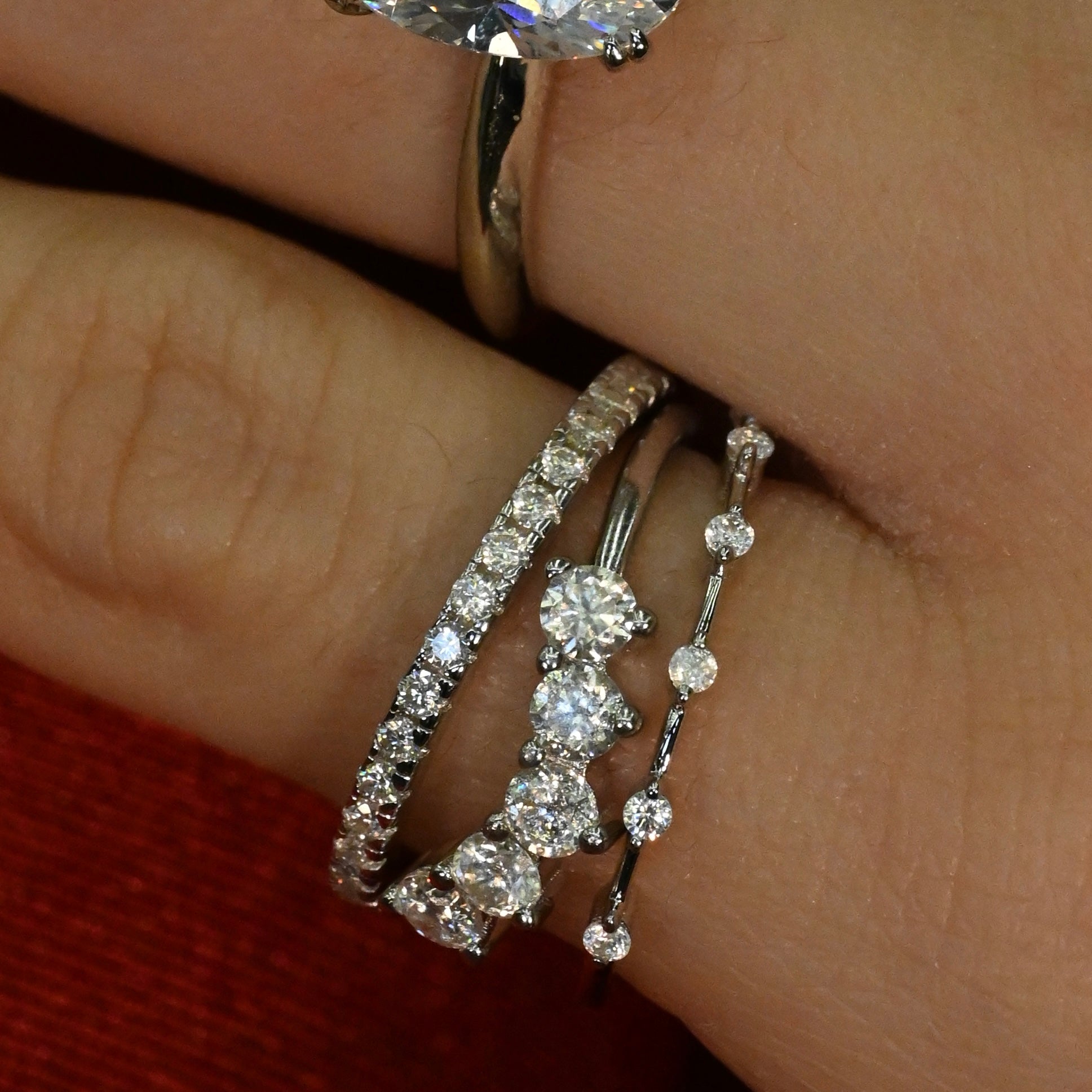 MARVIE Moissanite Ring 0.1ct (3mm)