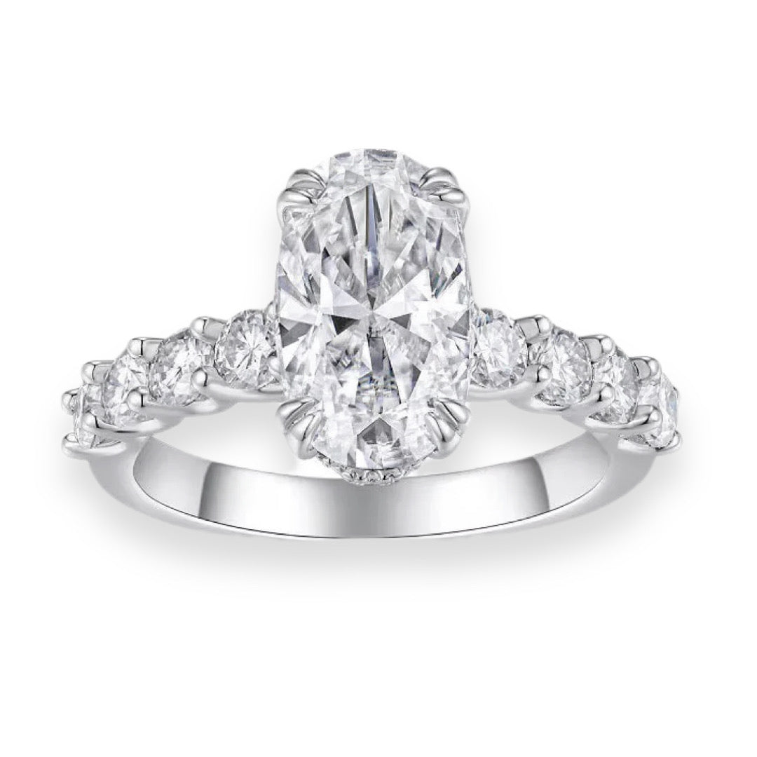 LINDA Moissanite Ring 4ct