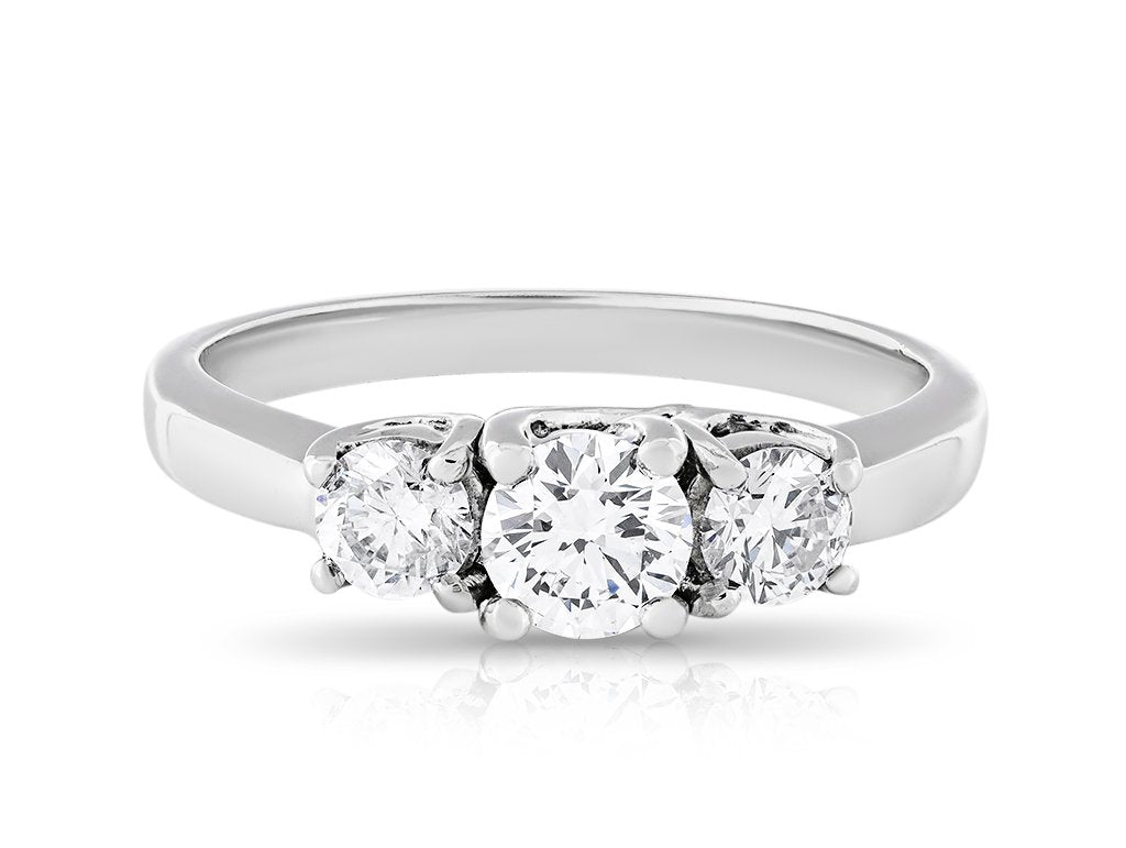 ANAM Moissanite Ring 0.5ct + 0.25ct