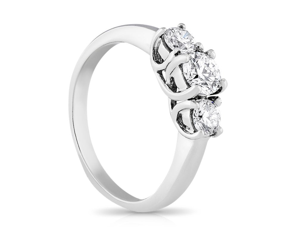 ANAM Moissanite Ring 0.5ct + 0.25ct