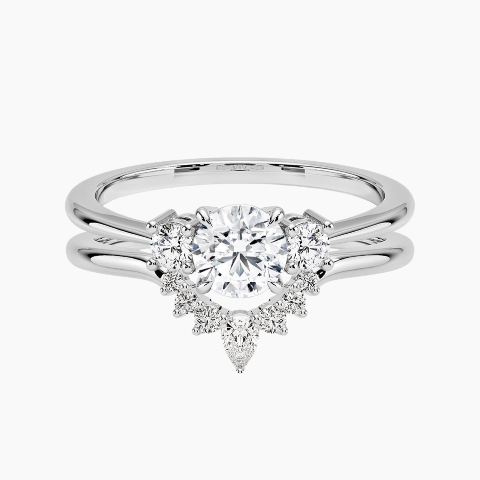 RADIANTE Moissanite Ring Set 1ct | Moissanite