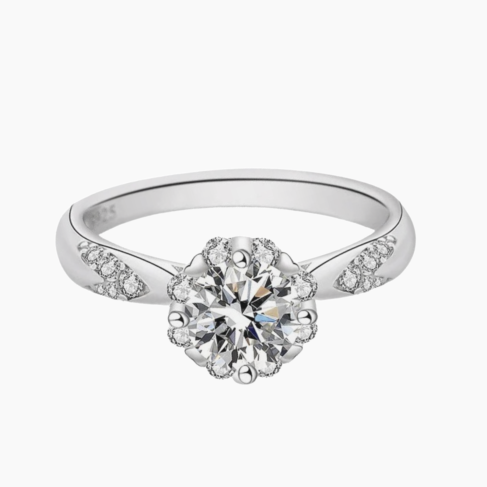 CRYSTAL Moissanite Ring 1ct | Moissanite