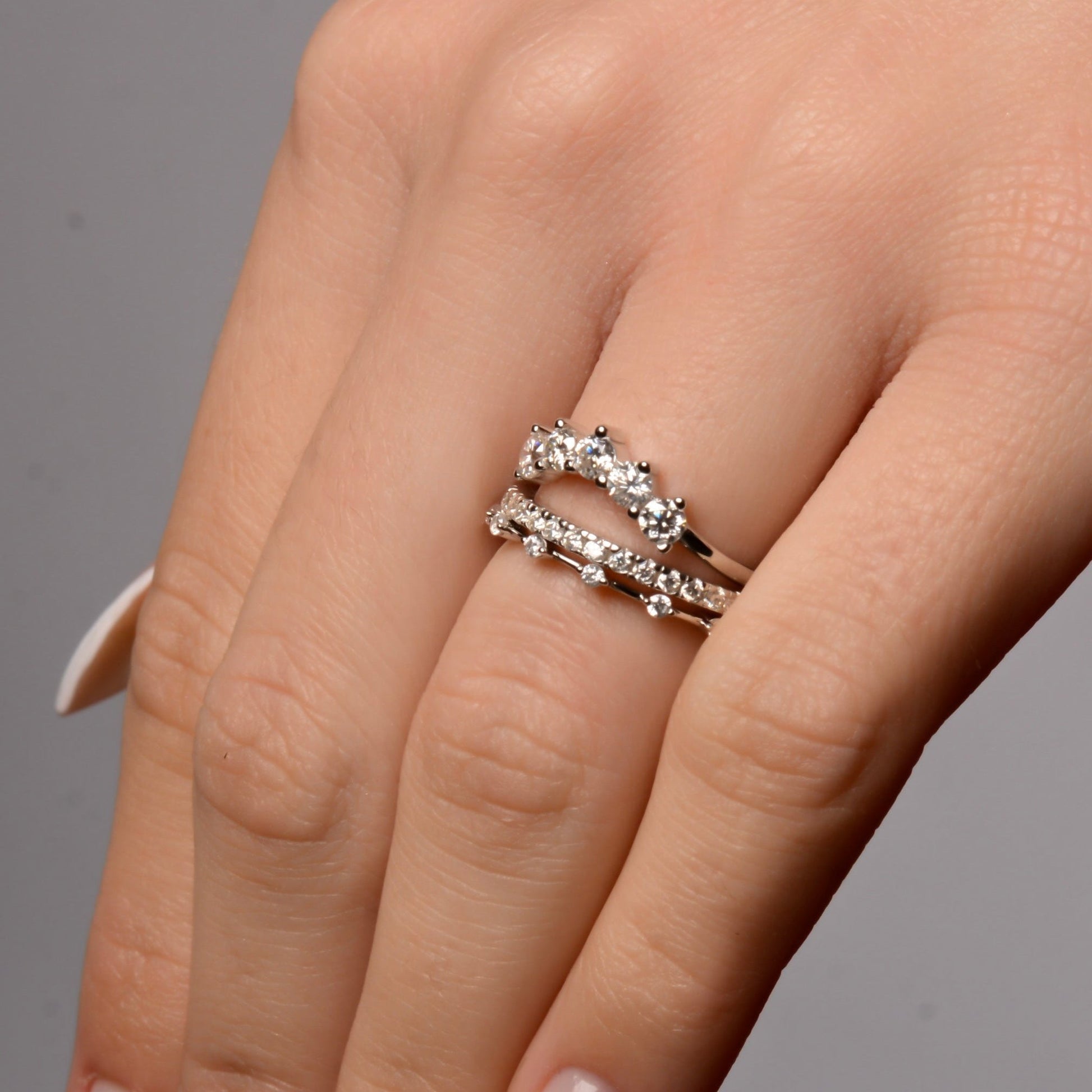 MARVIE Moissanite Ring 0.1ct (3mm)