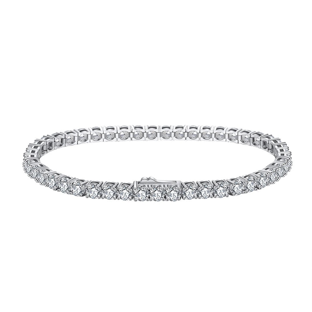 LEAH Bracelet | 3mm width - 6.5 inches length | Zirconia (Casting)