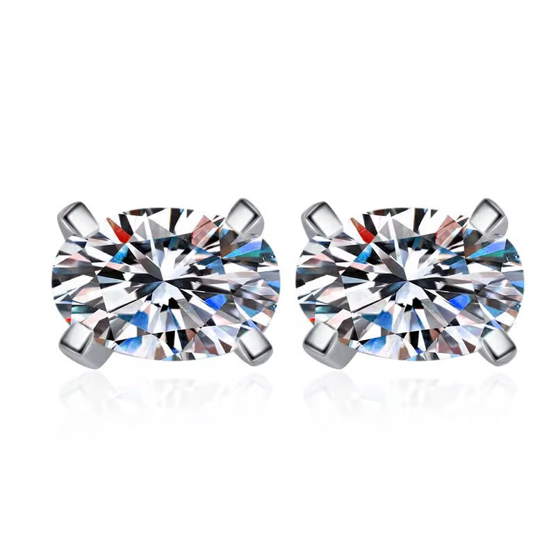 JAMAL Moissanite Earrings 1ct