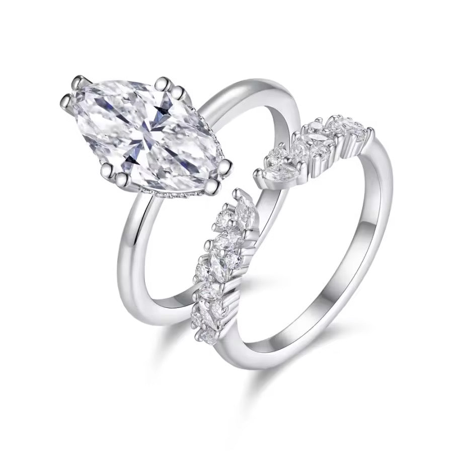 GRACE Moissanite Ring 3ct set