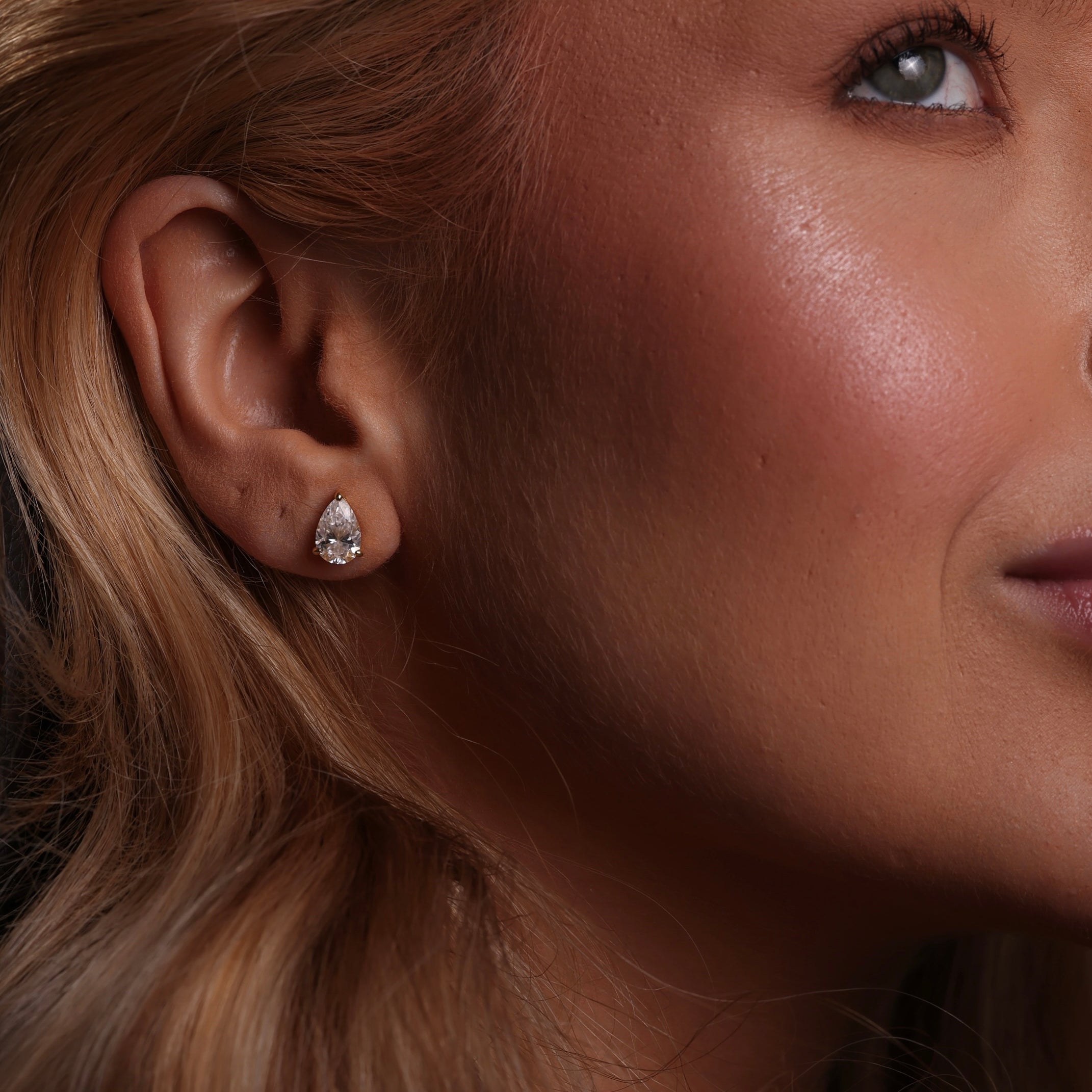 MONA Moissanite Earrings 1.5ct - Pear Shape | Moissanite