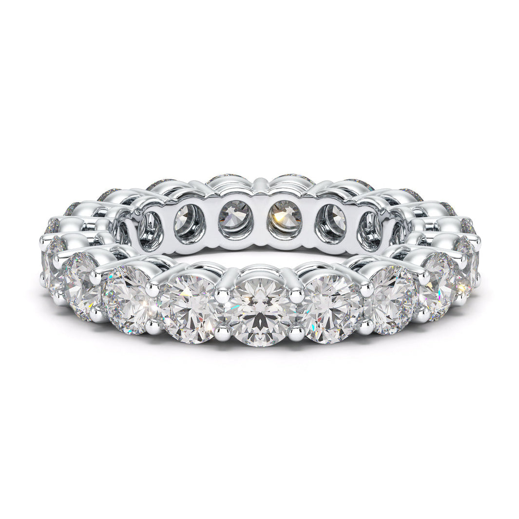 VIDA 0.3 ct (4 mm) Full-Stone Moissanite Band in Sterling Silver