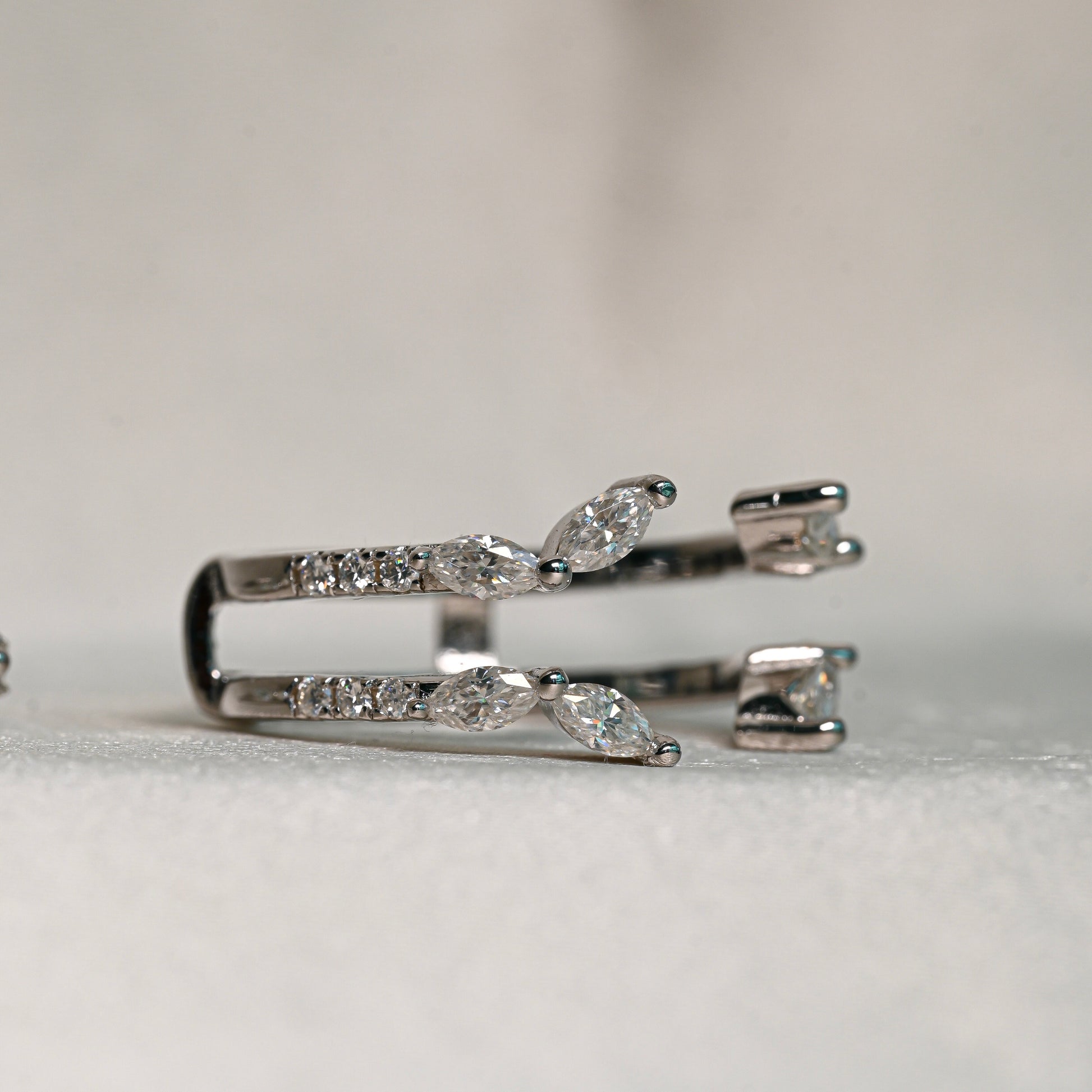 LUCKY 2 Carat Oval Moissanite Ring Set in Sterling Silver