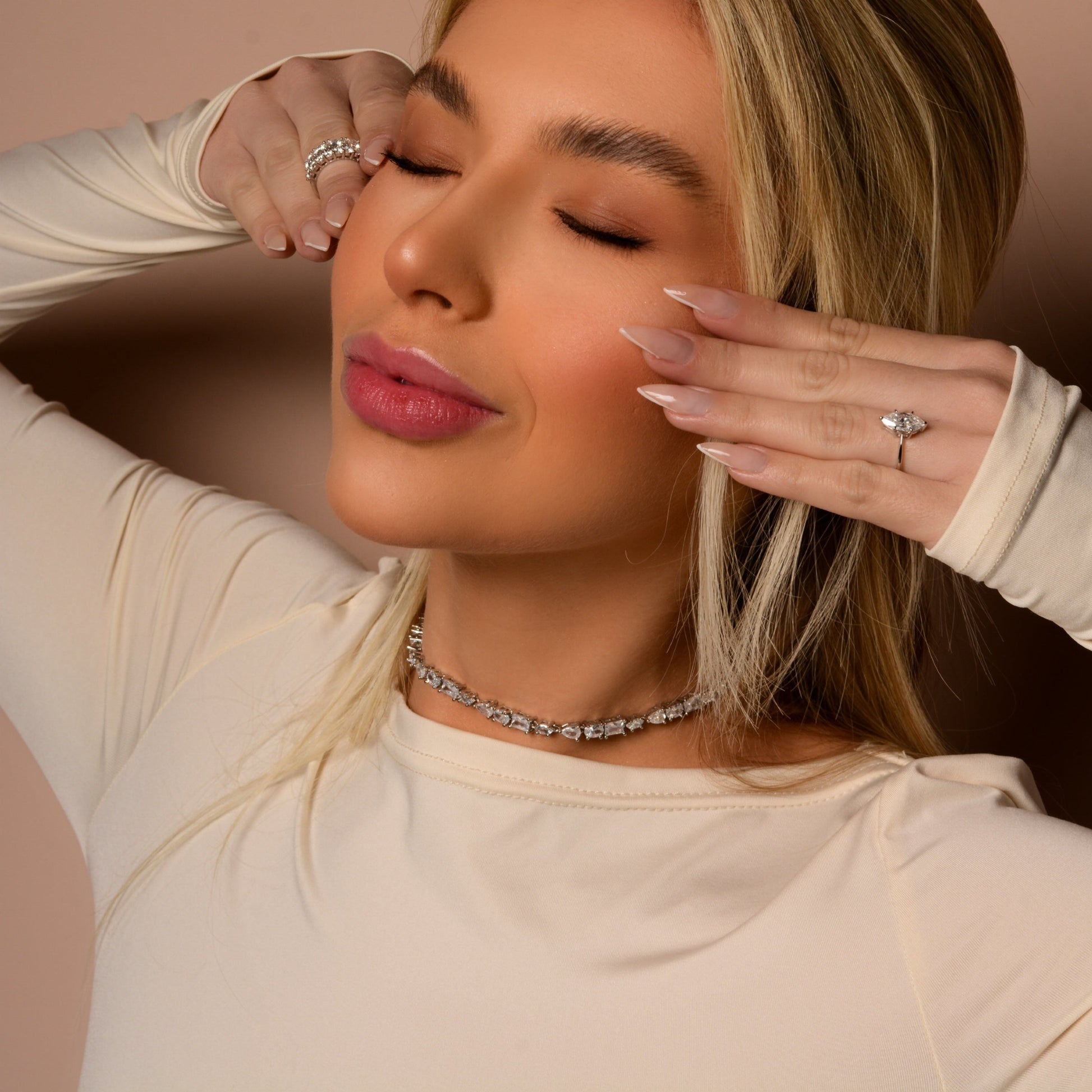 NINA Choker | Zirconia (Adjustable Lenght)