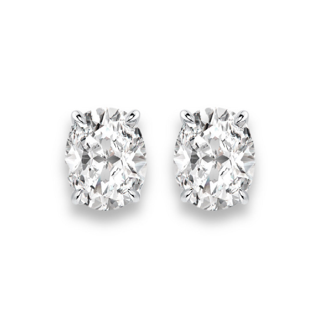 LIANARA Moissanite Earrings 2ct - Oval Shape | Moissanite