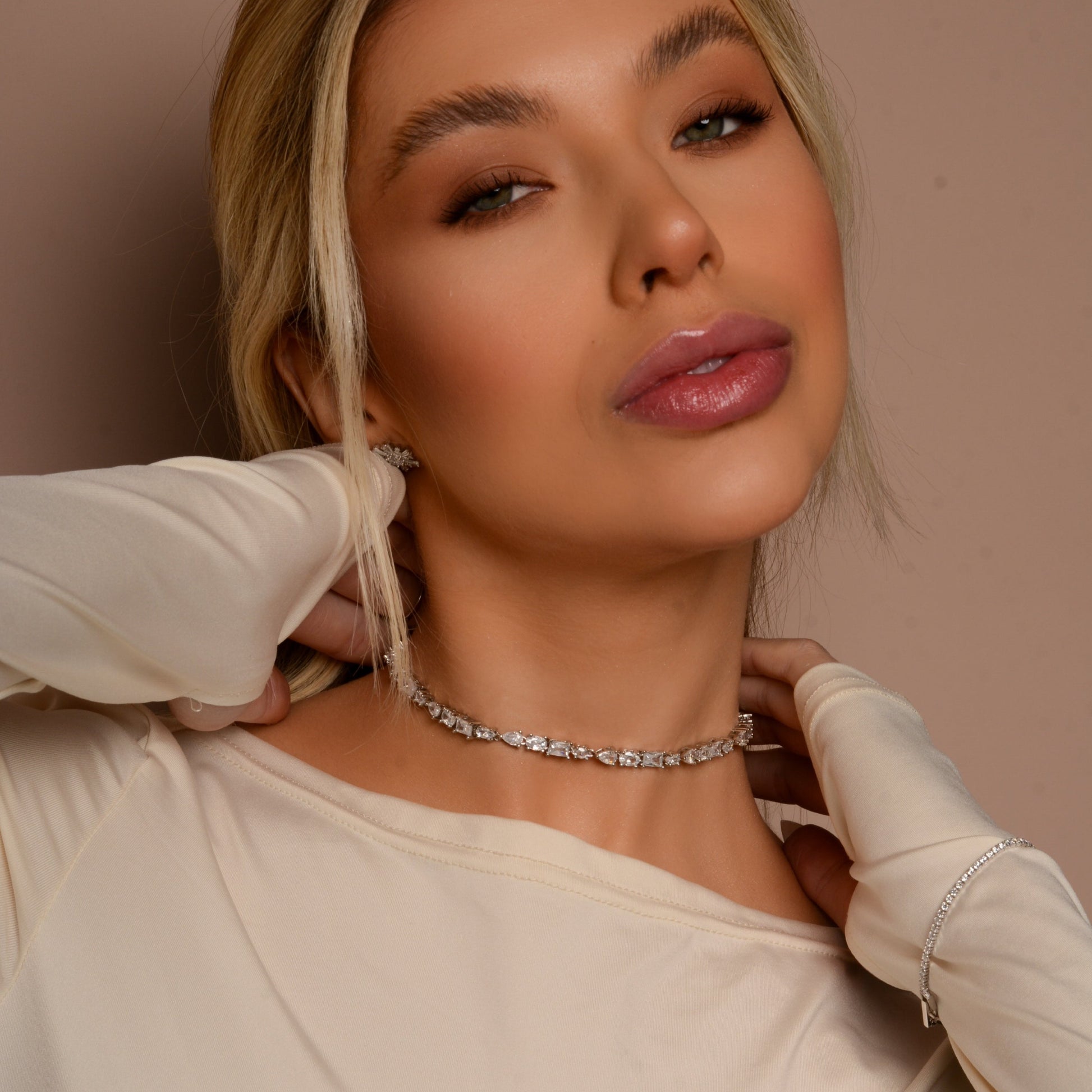 NINA Choker | Zirconia (Adjustable Lenght)