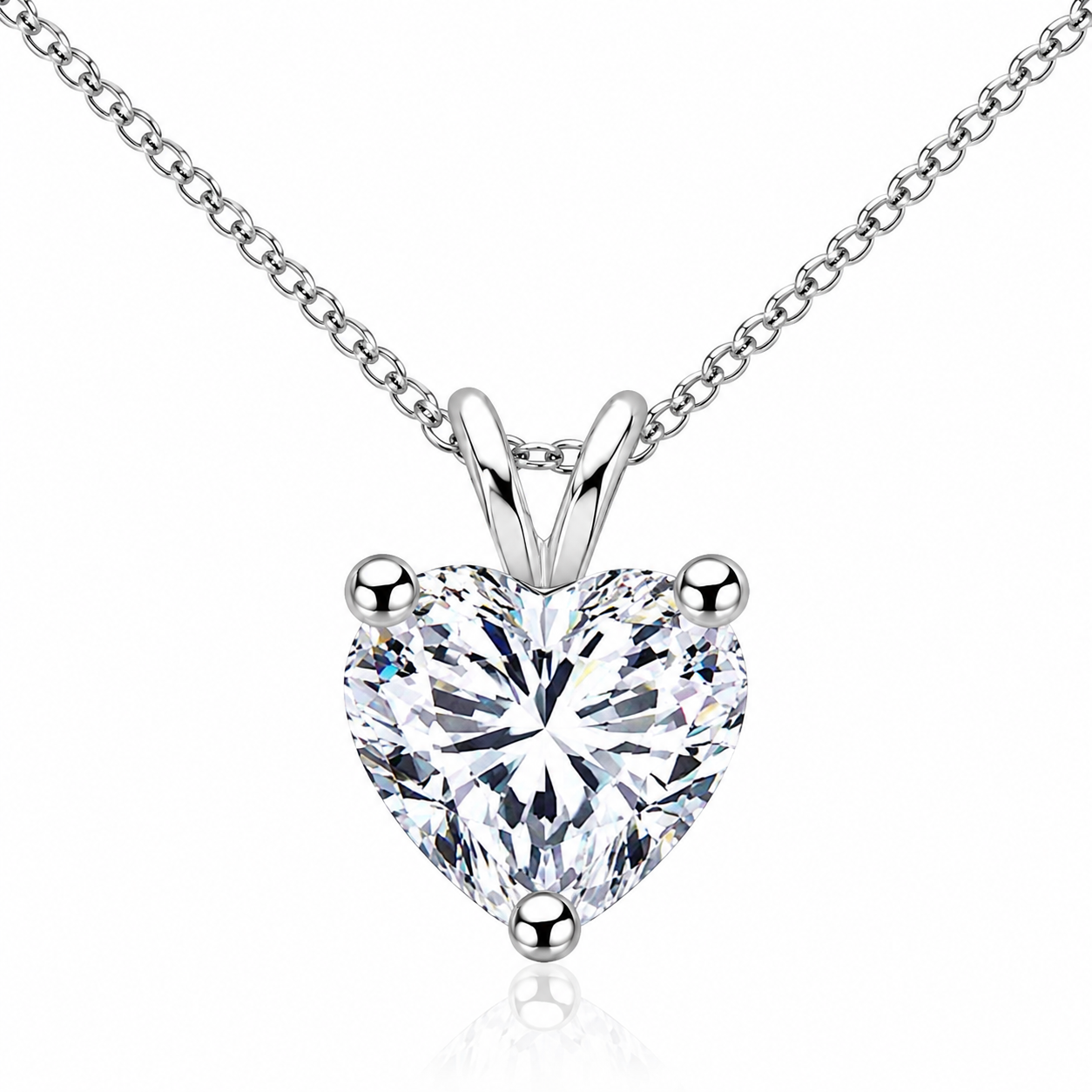 VIOLETA Moissanite Necklace 2ct | Moissanite | Sterling Silver