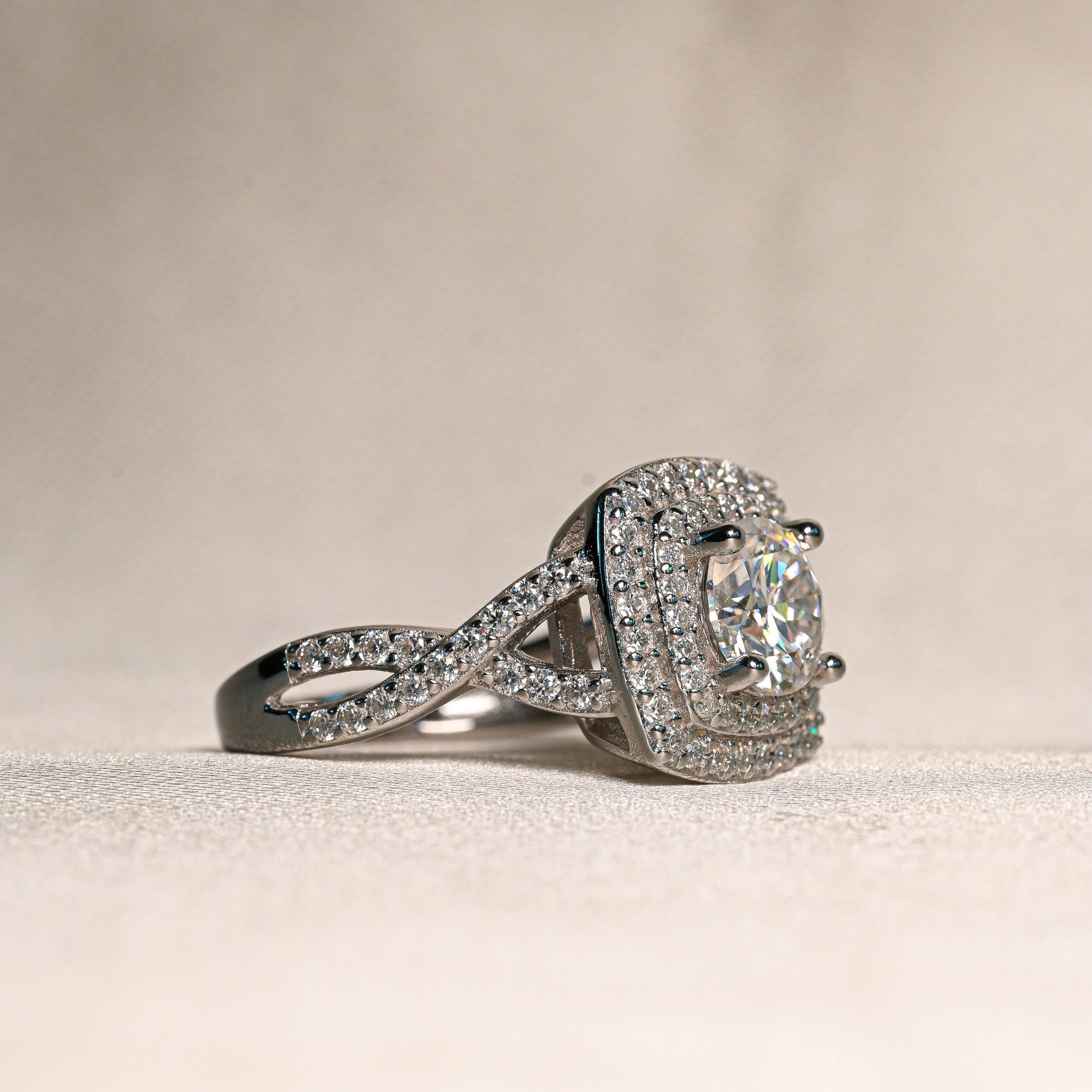 SALMA Moissanite Ring Set 1ct