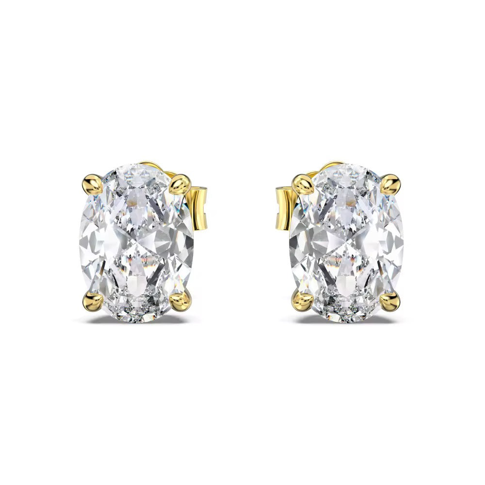 BRITNEY Moissanite Earrings 2ct - Oval Shape | Moissanite