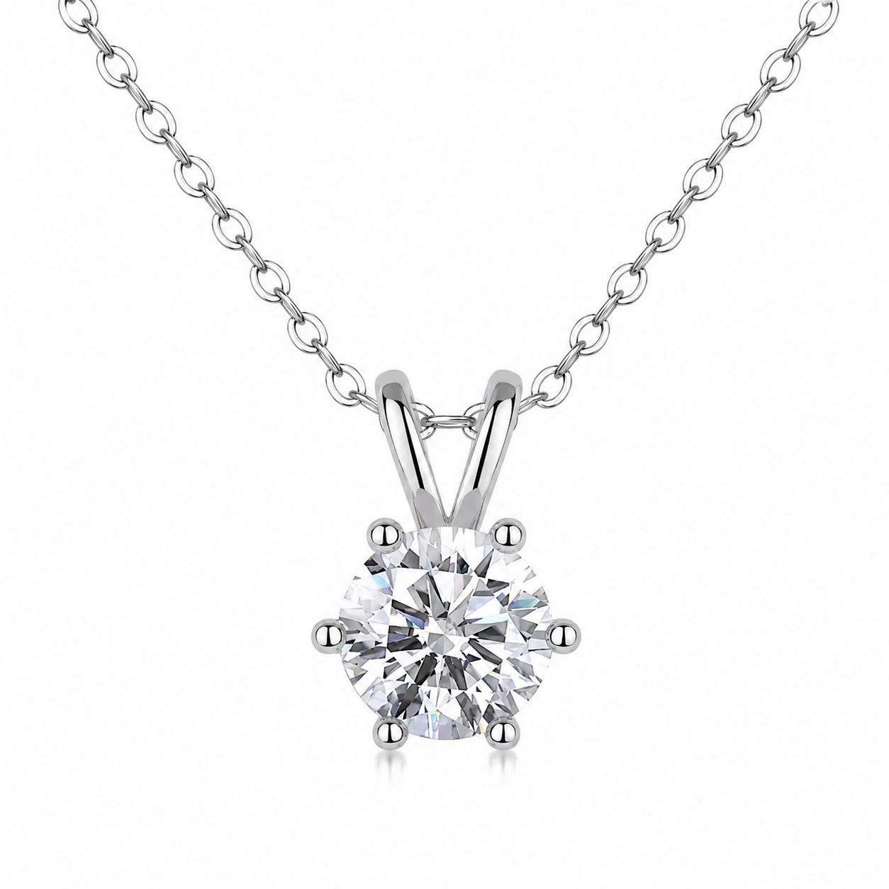 LUA Moissanite Necklace 1ct | Moissanite | Sterling Silver