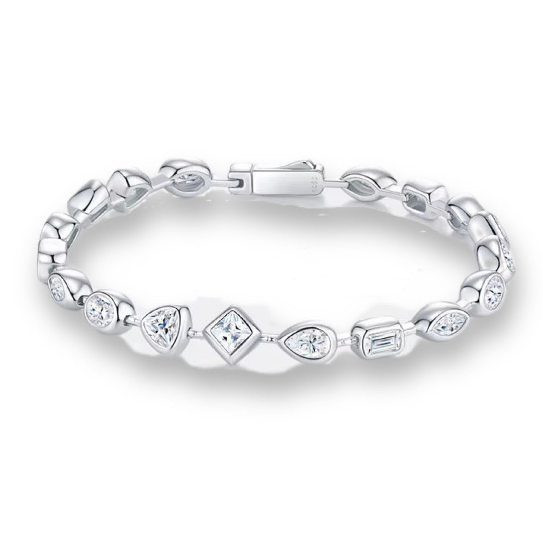 LAURA Moissanite Bracelet (Mix Moissanite stones)