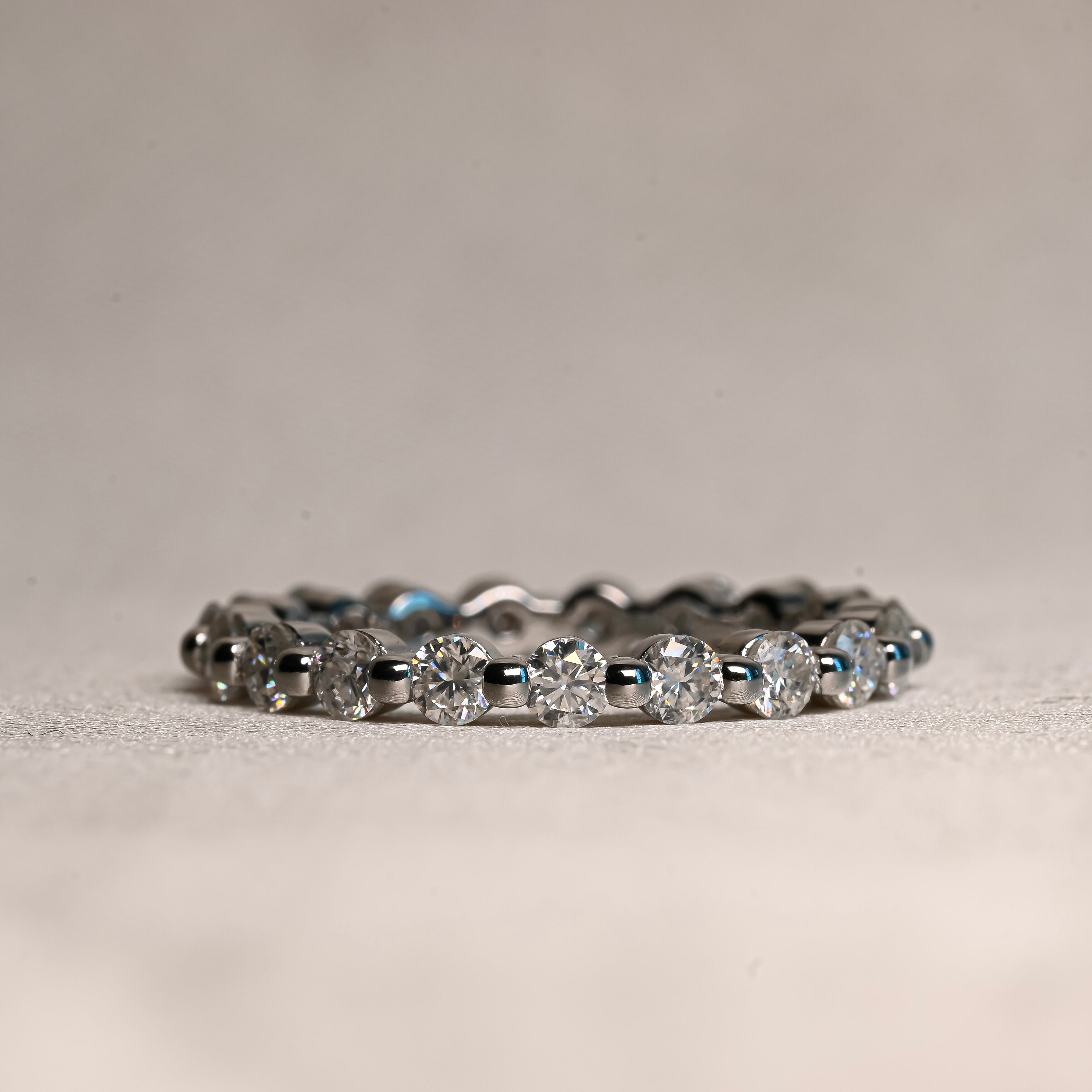 LAMIA Moissanite Eternity Band 0.06ct (Full stones)