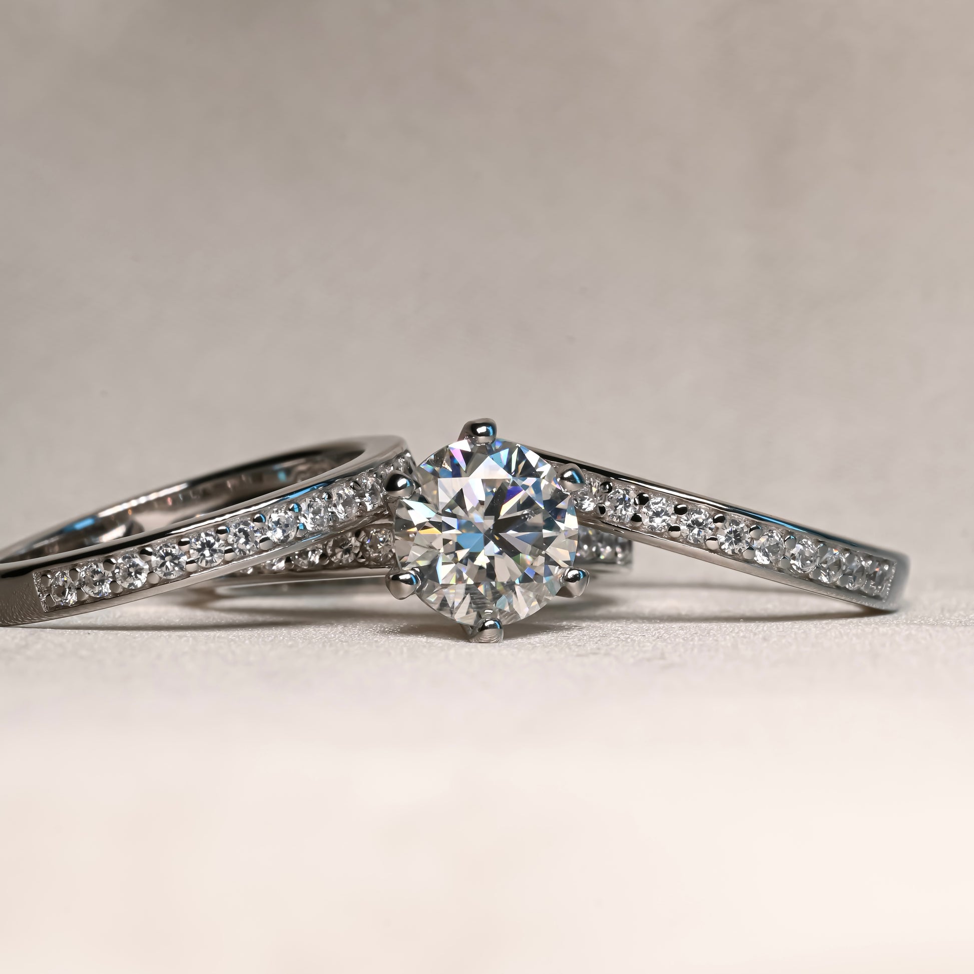 SAFIYA Moissanite Ring Set 2ct