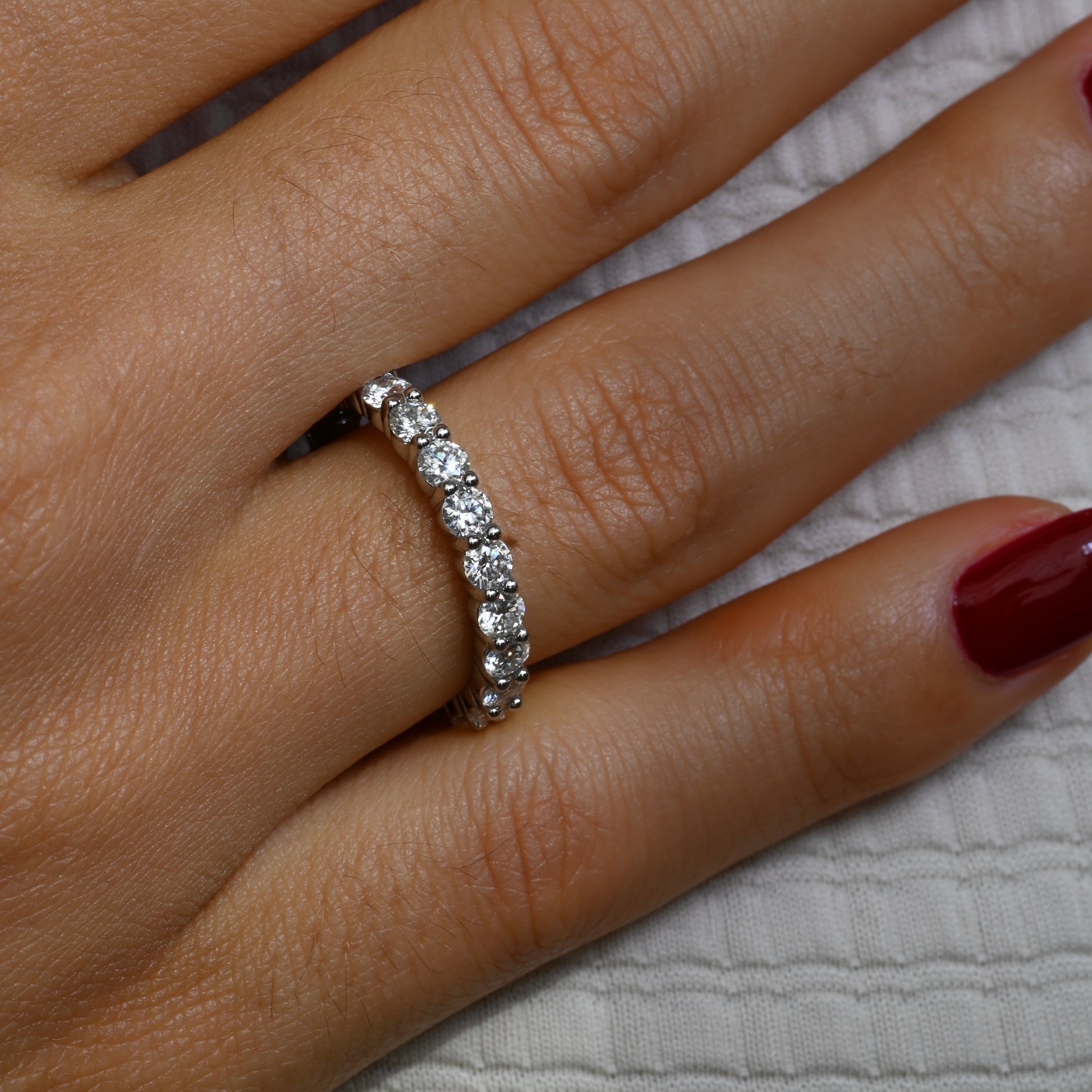 NAHLA Moissanite Eternity Band 0.1 ct (Full stones)