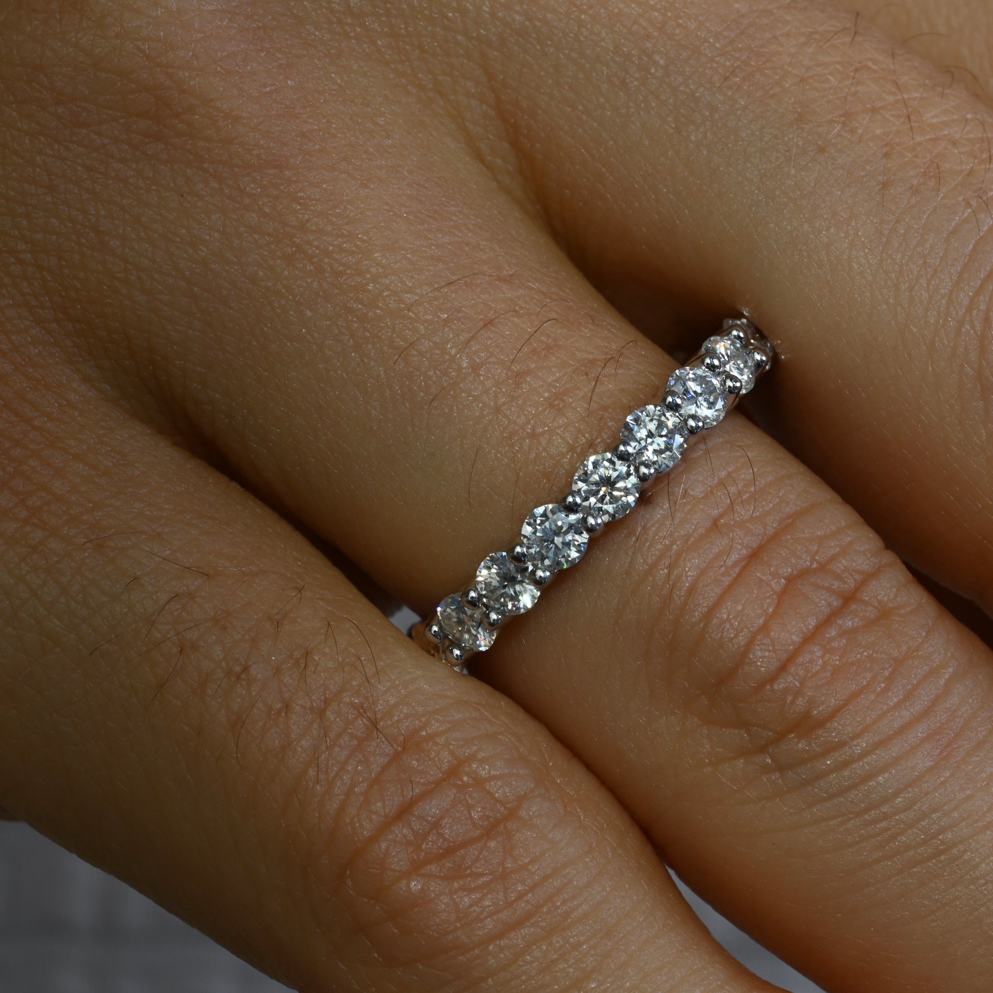 NAHLA Moissanite Eternity Band 0.1 ct (Full stones)