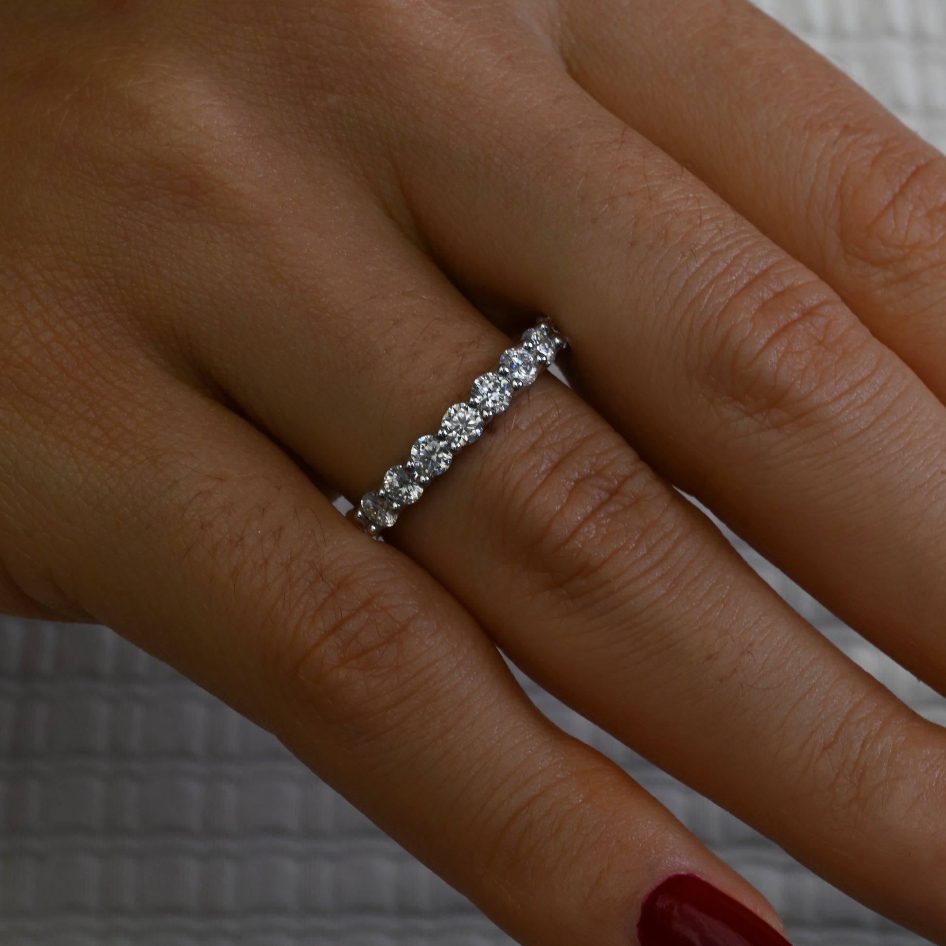 NAHLA Moissanite Eternity Band 0.1 ct (Full stones)