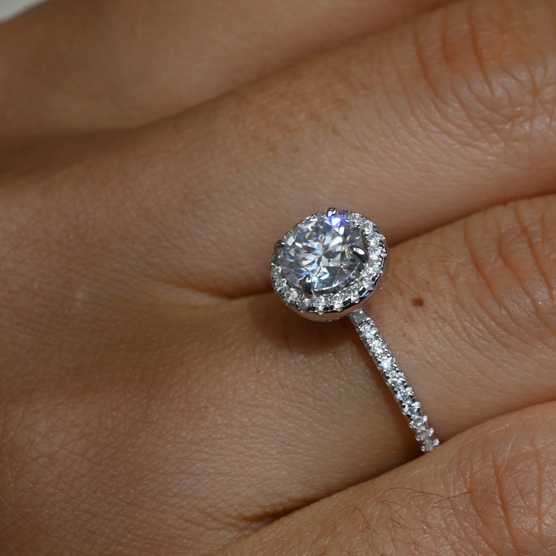 OMEGA Moissanite  Ring 1ct