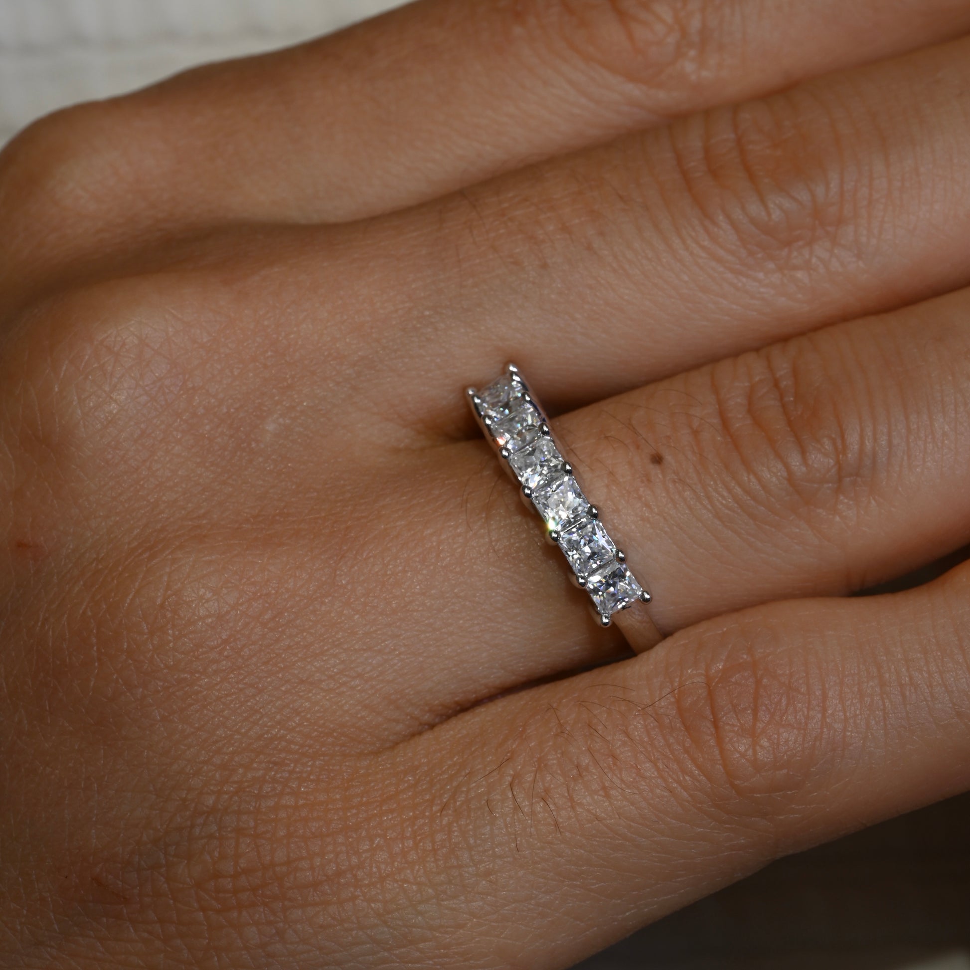 ALMA Moissanite Band 0.25ct