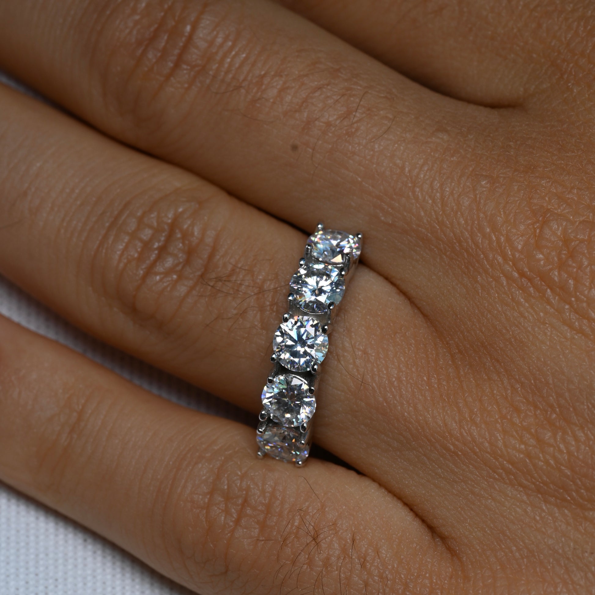 BELLA Moissanite band 0.5ct (5mm)