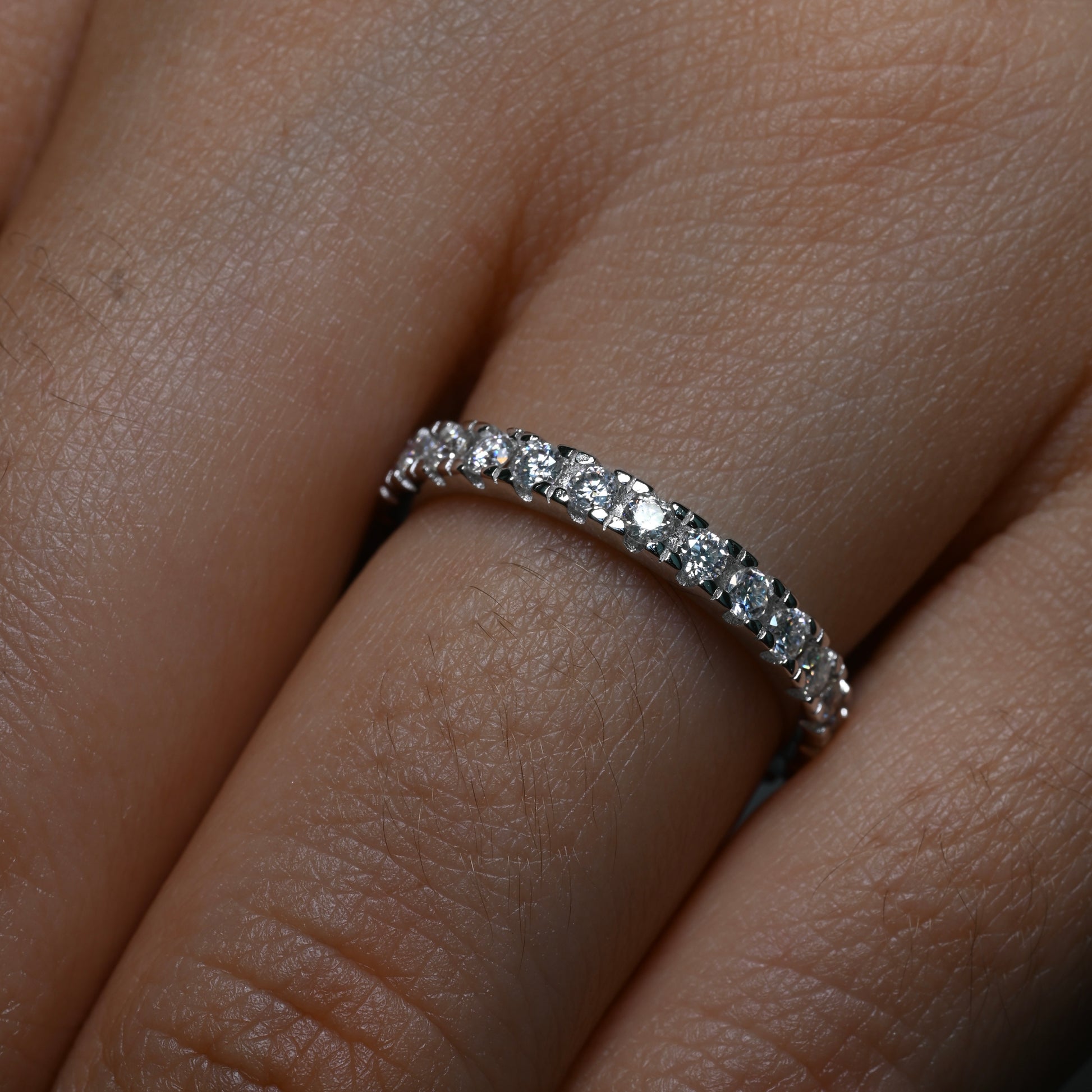 CRISTINA Moissanite Eternity Band 0.03 (Full Stones 2mm)