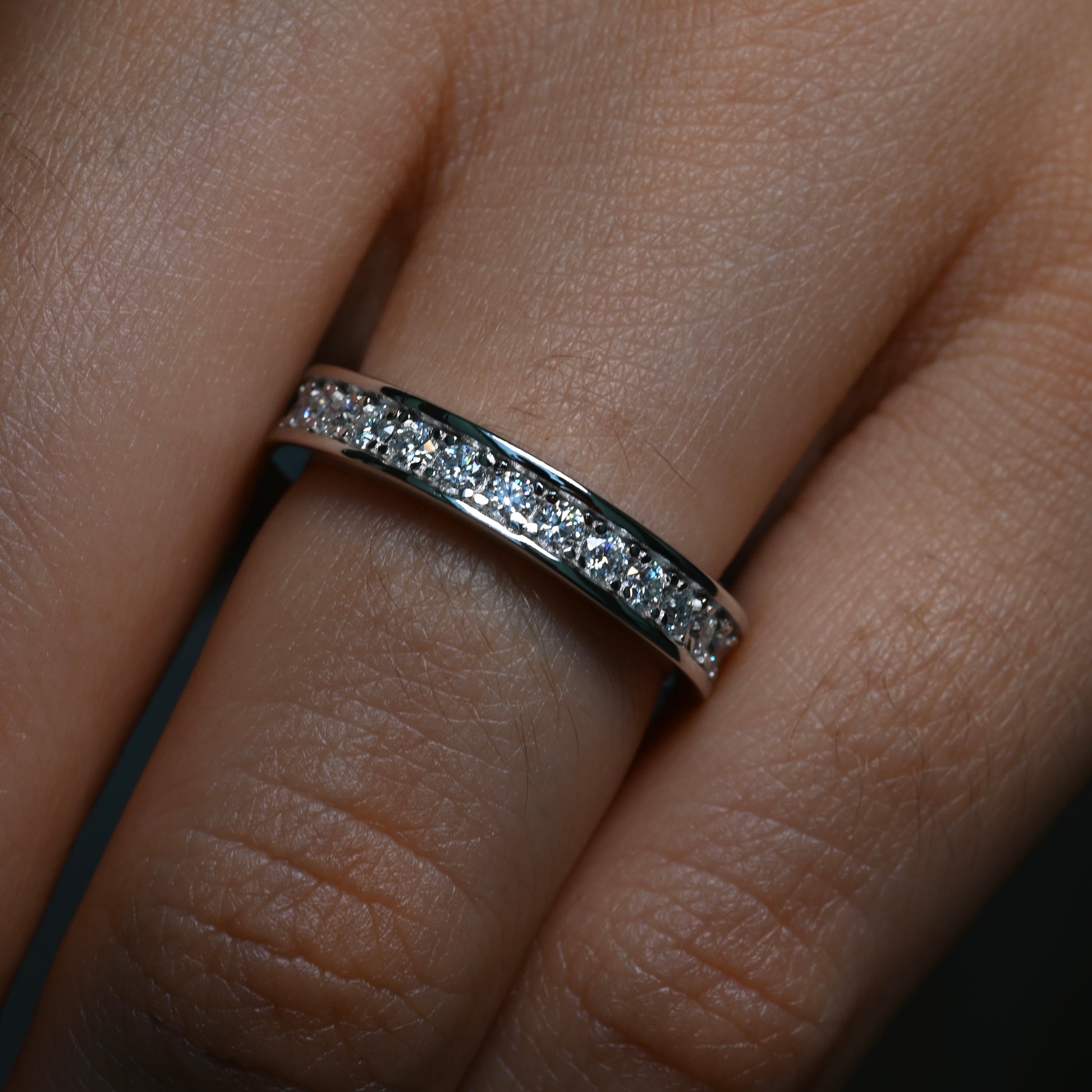 CRIS Moissanite Band 0.025ct (Full stones 1.8mm)