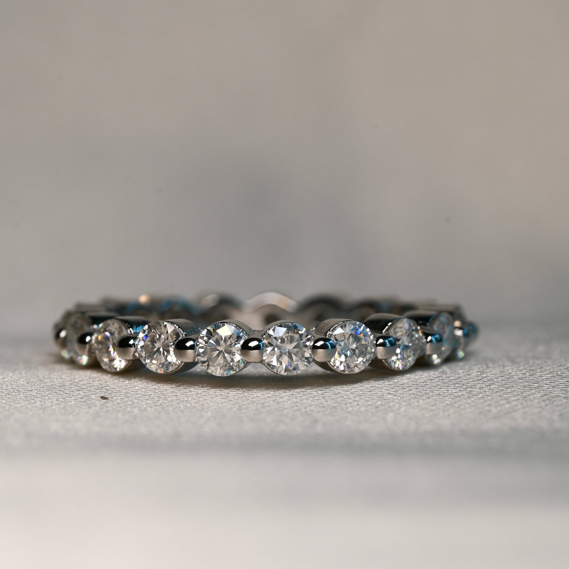 LAMIA Moissanite Eternity Band 0.06ct (Full stones)