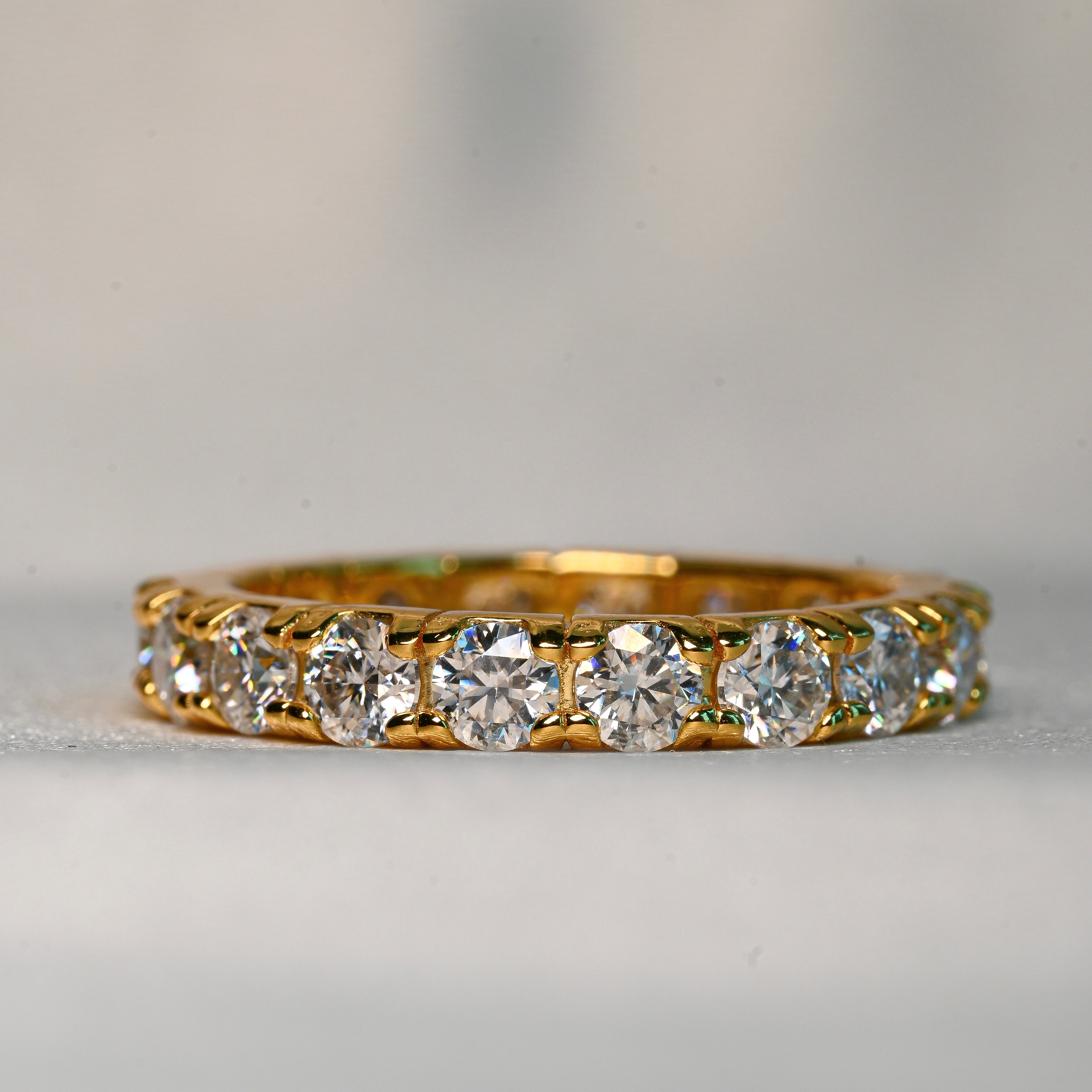 AFRA Moissanite Eternity Band 0.1 ct (Full stones)