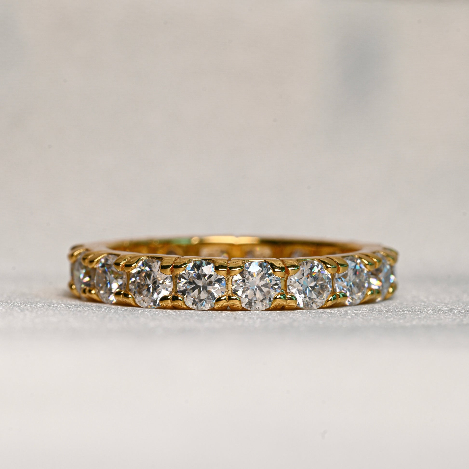 AFRA Moissanite Eternity Band 0.1 ct (Full stones)