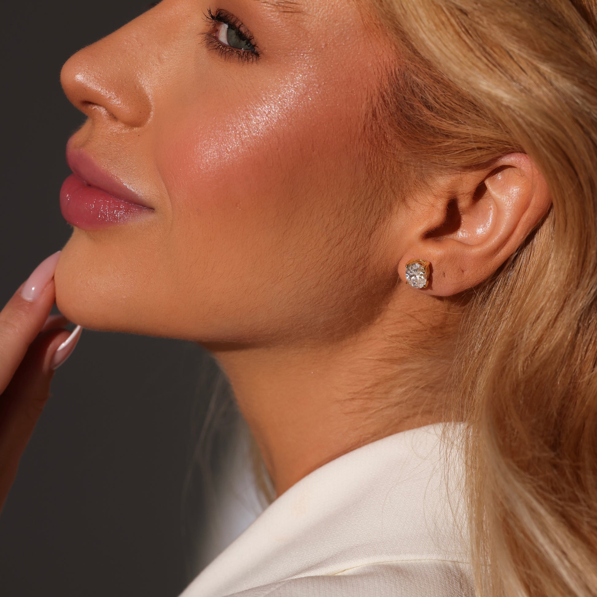 BRITNEY Moissanite Earrings 2ct - Oval Shape | Moissanite