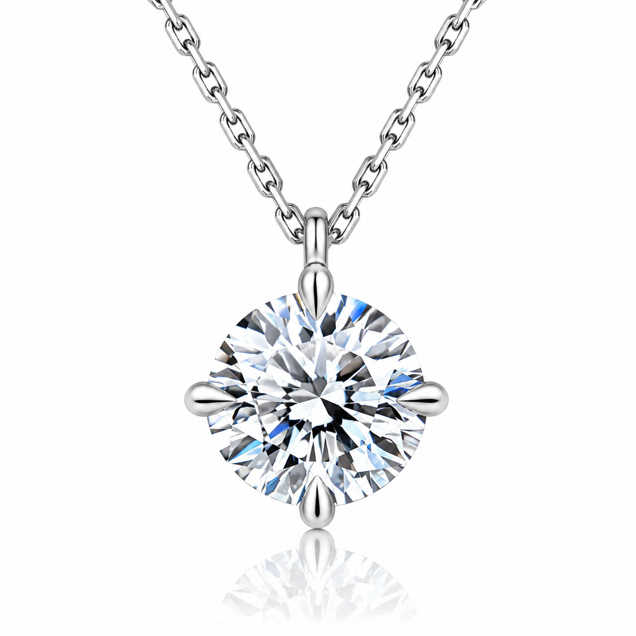 ANNY Moissanite Necklace 1ct | Moissanite | Sterling Silver