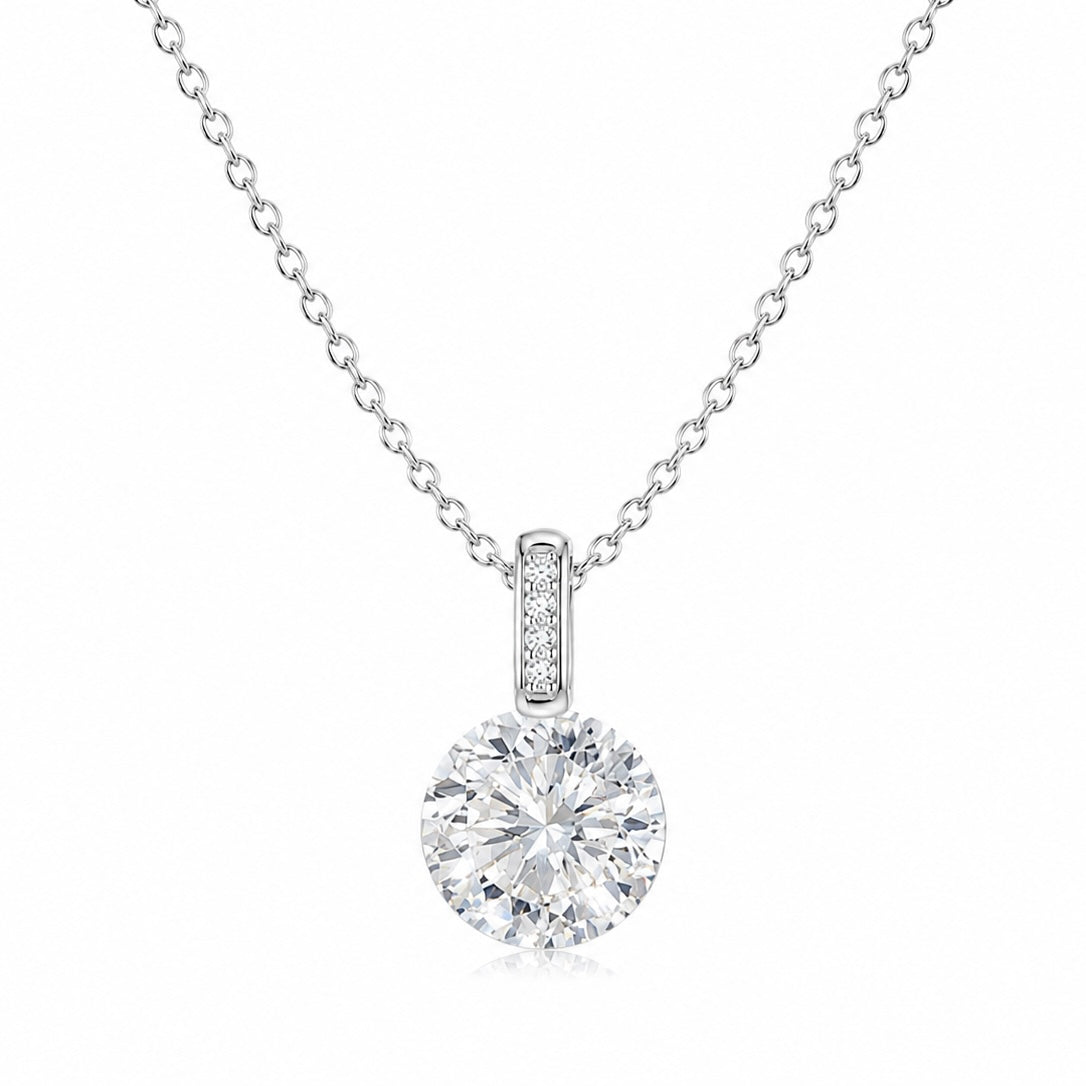 OLIVIA Moissanite Necklace 2ct | Moissanite | Sterling Silver