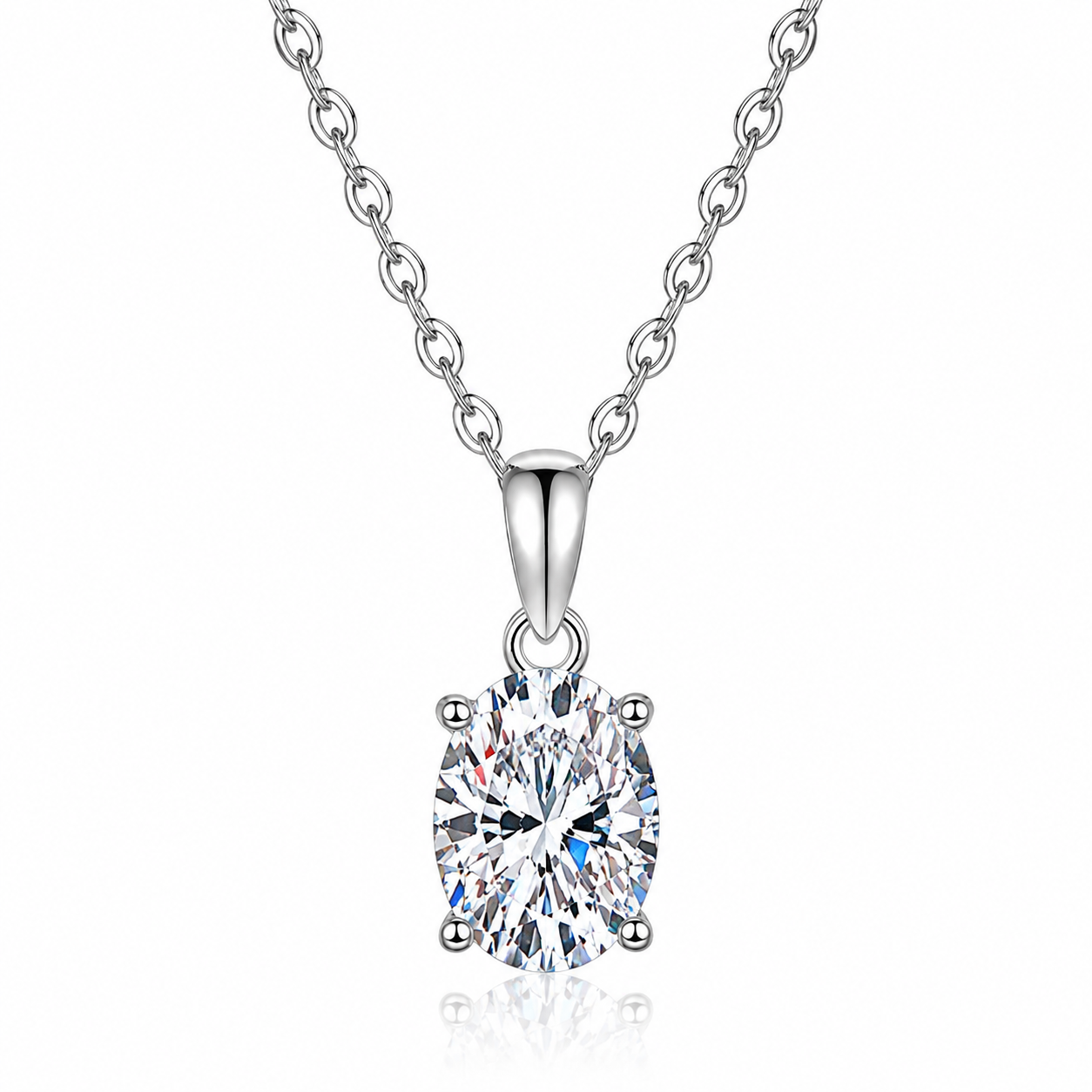 ISABELLA Moissanite Necklace 2ct | Moissanite | Sterling Silver