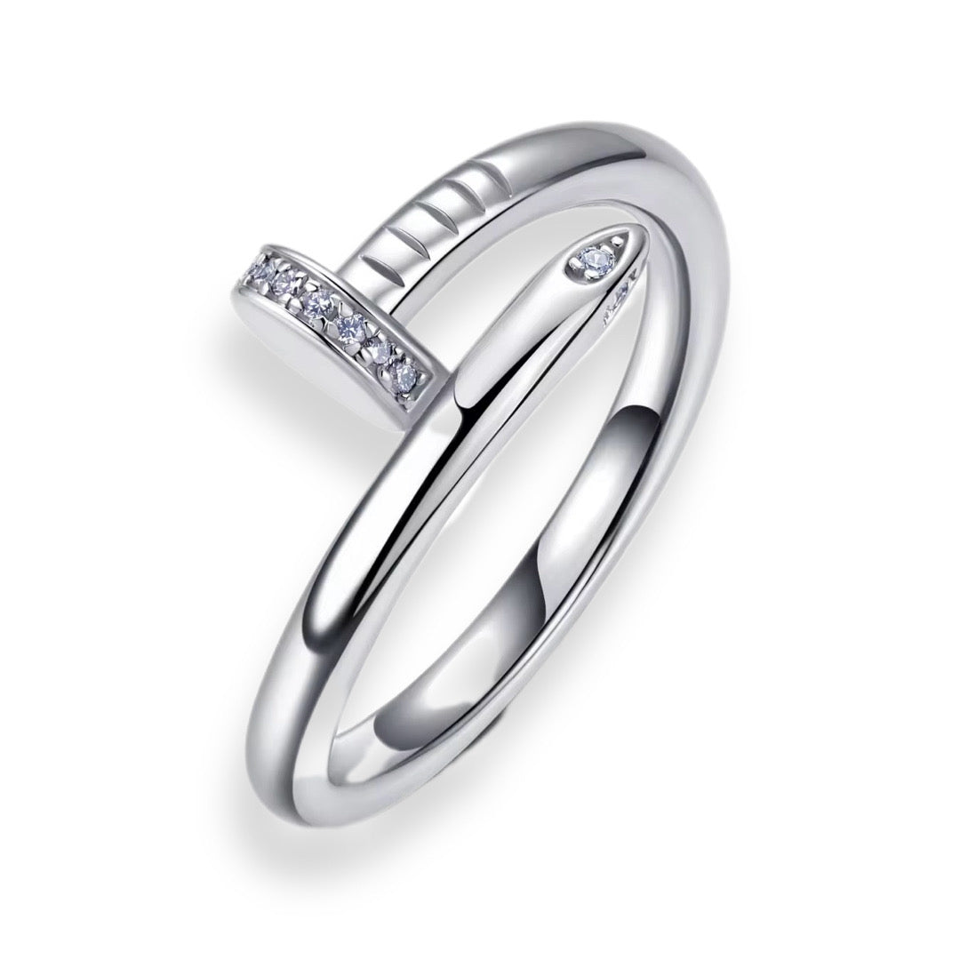 SUSAN 0.005 ct (1mm) Full-Stone Moissanite Band in Sterling Silver